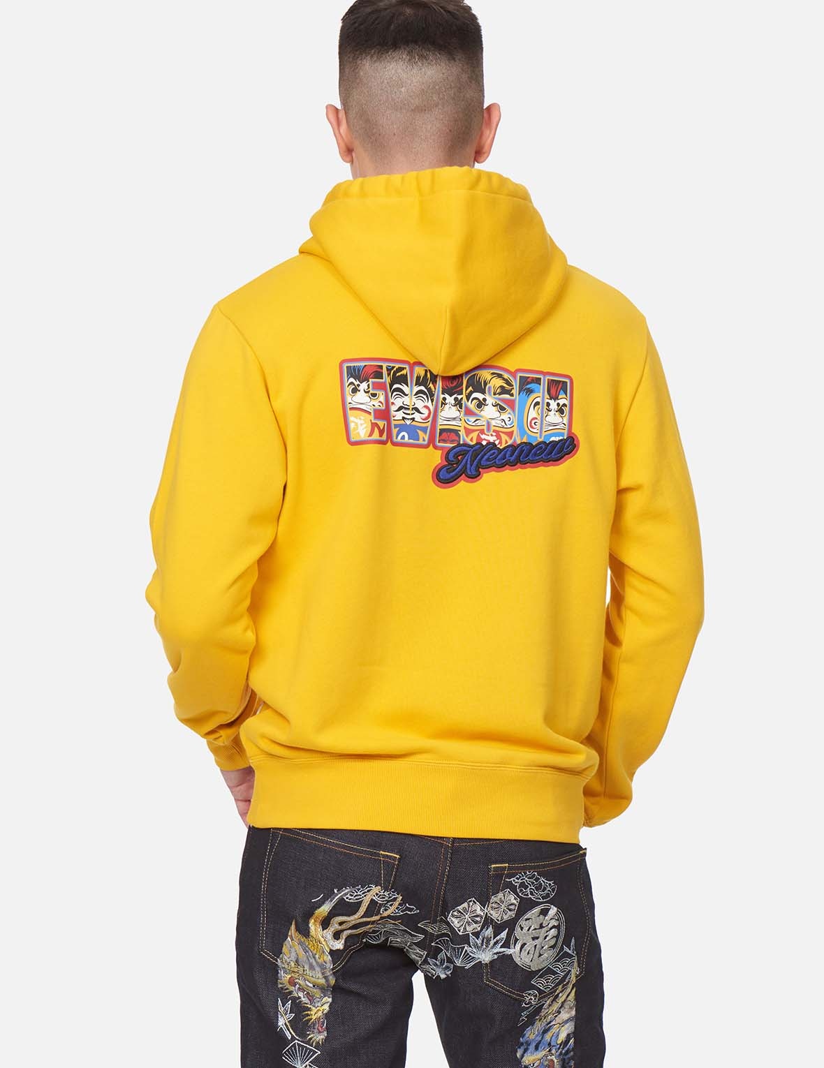 DARUMA BROTHERS PRINT HOODED SWEATSHIRT - 3