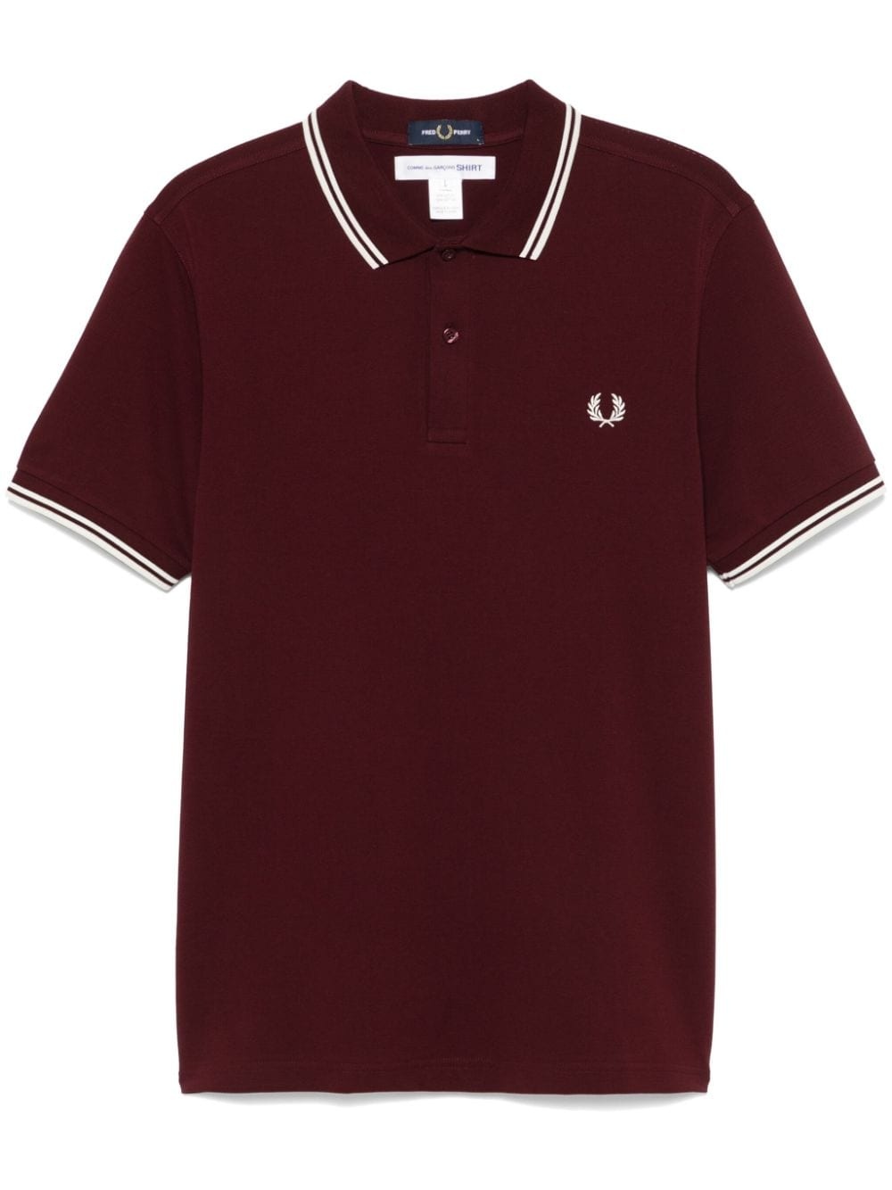 x Fred Perry logo-embroidered polo shirt - 1