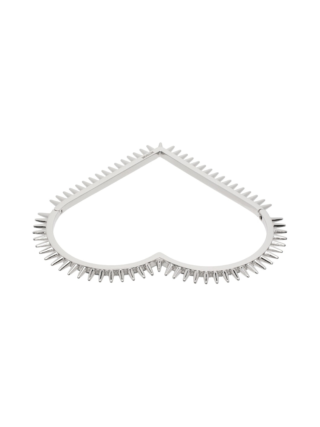Silver Spike Heart Bracelet - 2