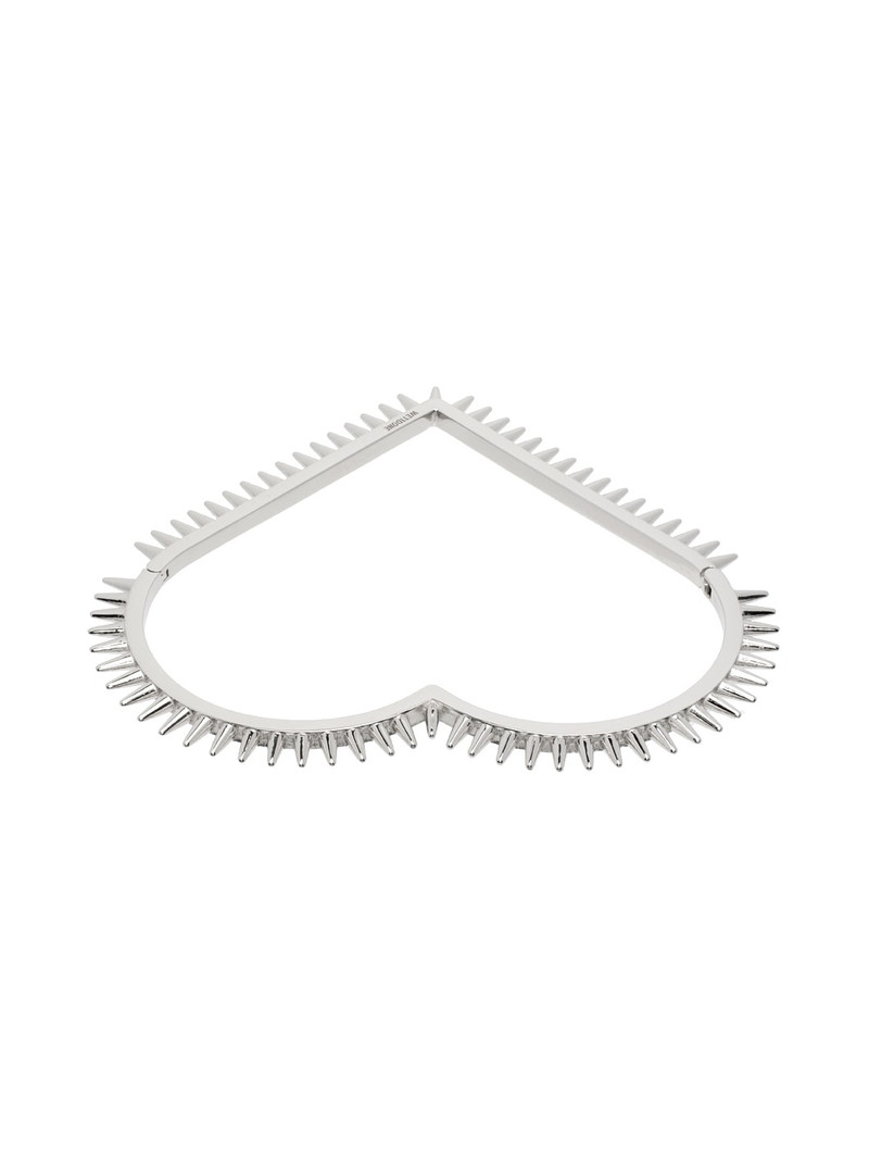 We11done Silver Spike Heart Bracelet outlook
