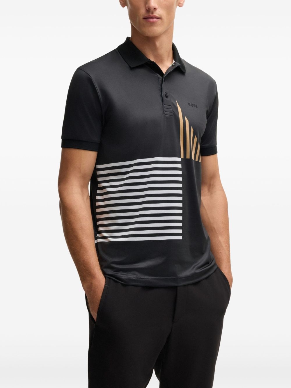 printed polo shirt - 3