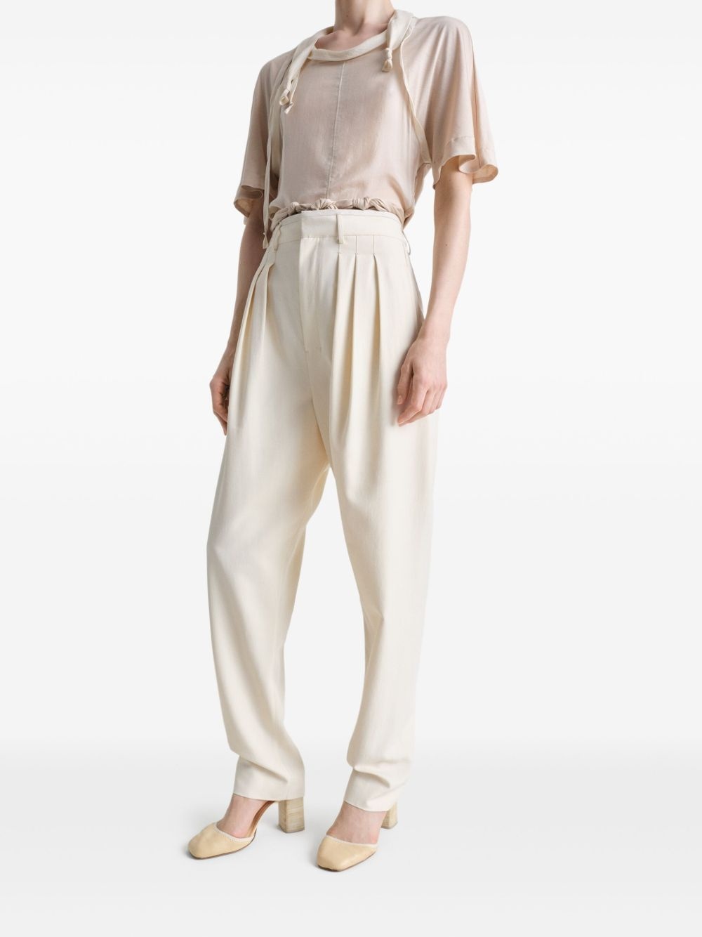 pleated tailored pants - 2