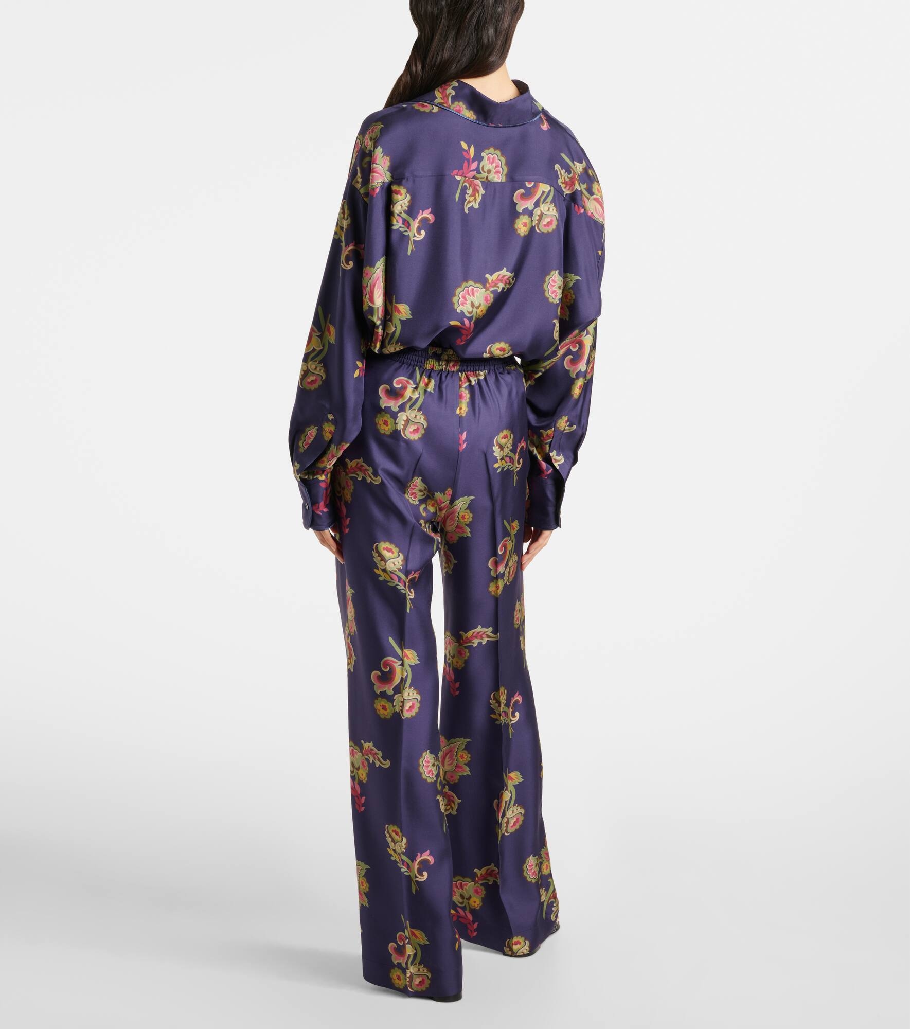 Silk palazzo pants - 3