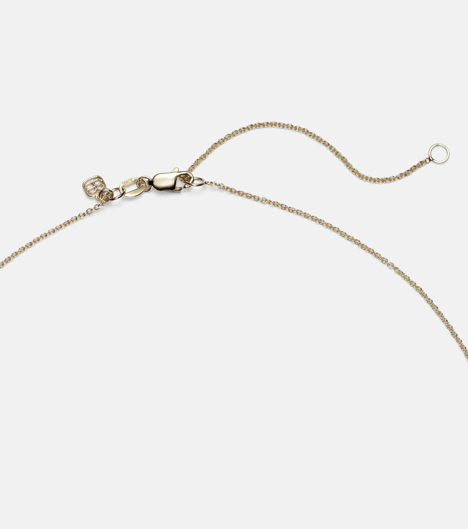 Cocktail Bar 14kt gold necklace with emeralds and diamonds - 6