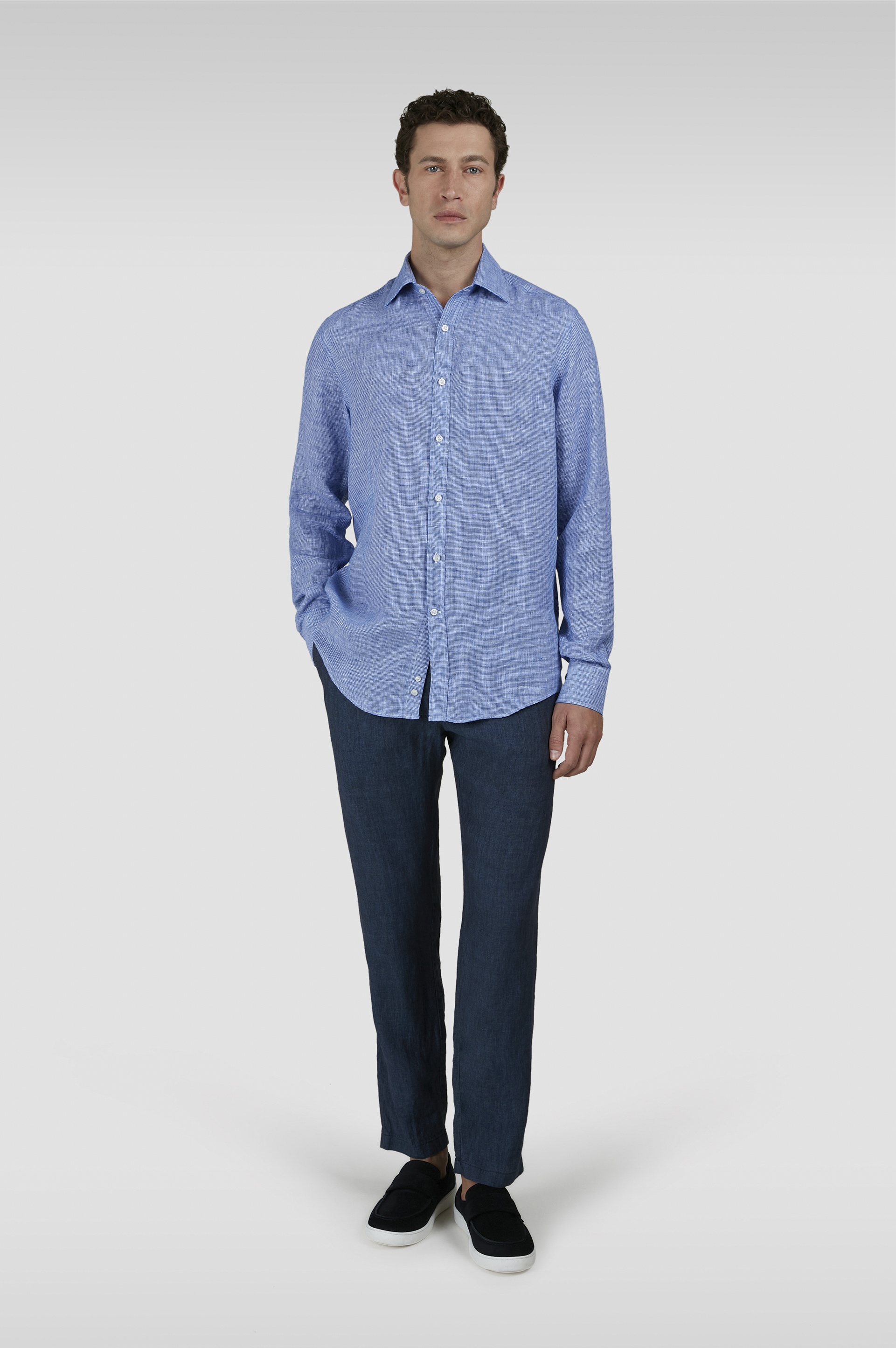 LINEN CHINO PANTS WITH DRAWSTRING - 2