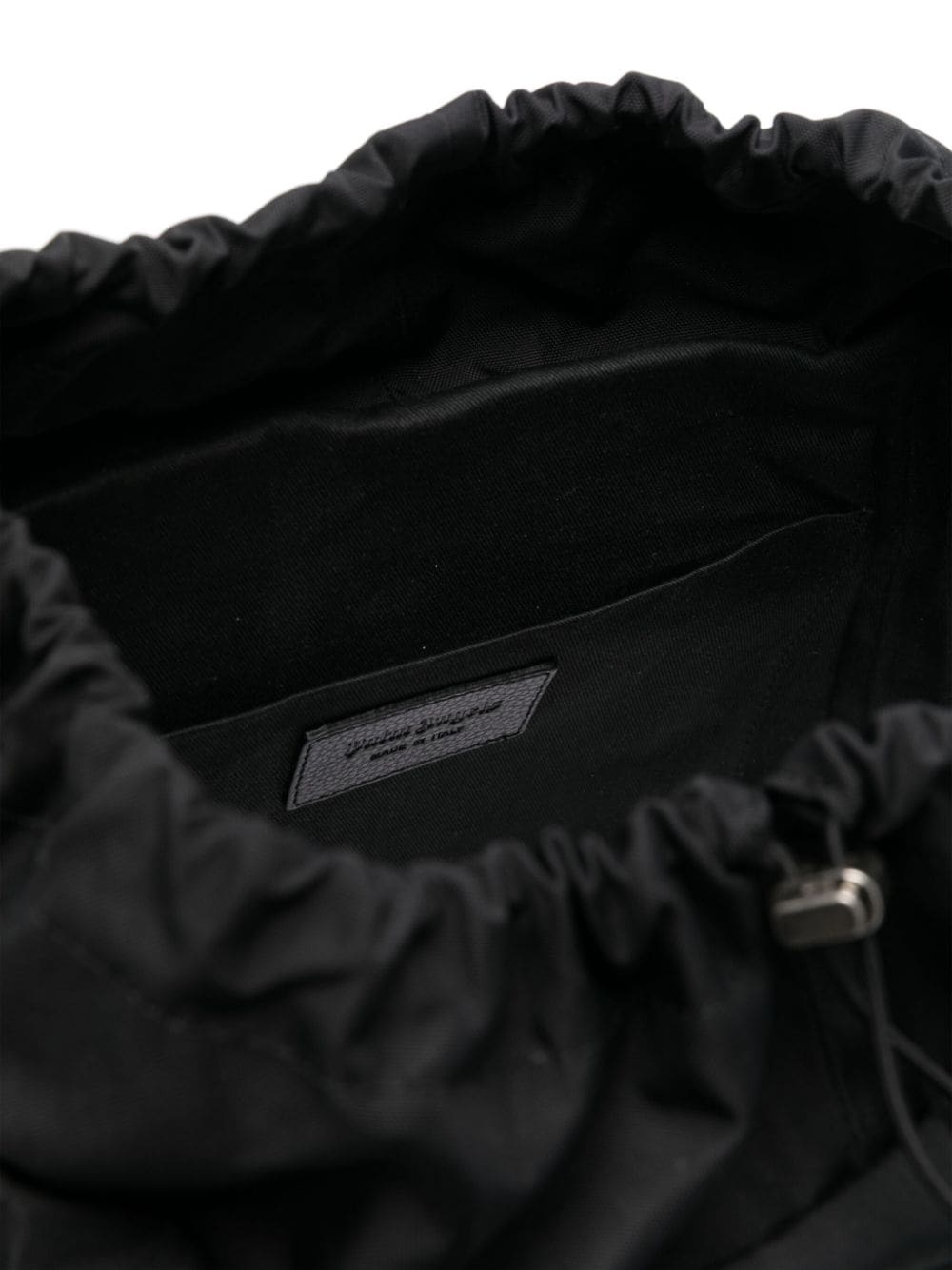 logo-embossed canvas backpack - 5
