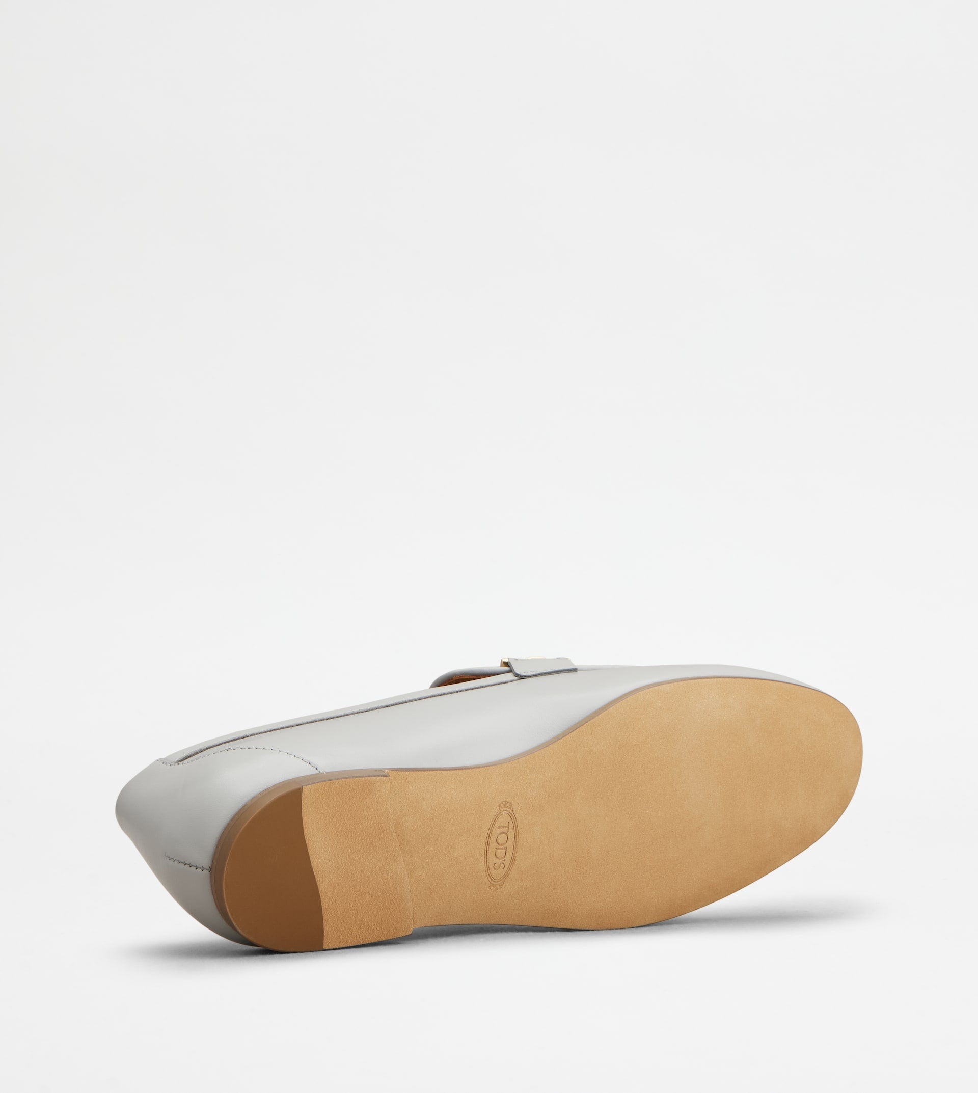 LOAFERS IN LEATHER - GREY - 4