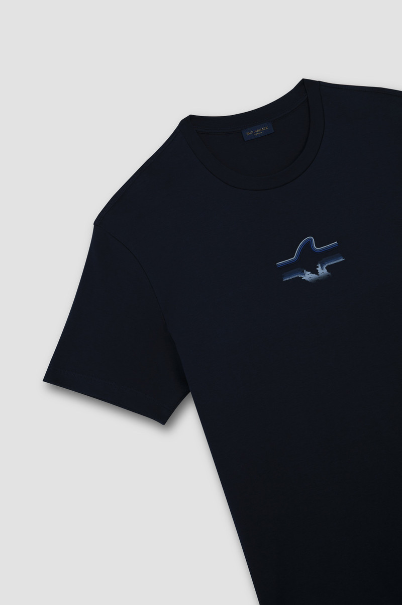 SUPIMA®의 T-SHIRT FIN EMBROIDERY를 가진 COTTON JERSEY 5