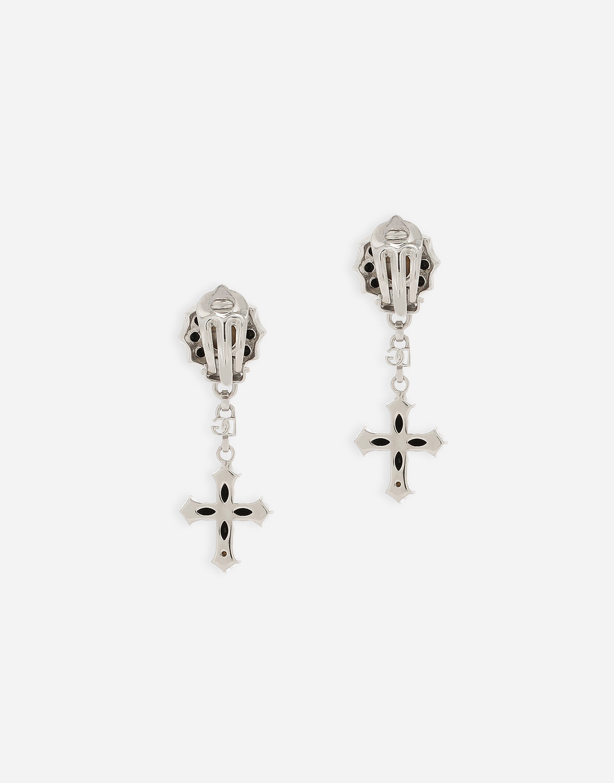 Drop earrings with crosses - 3