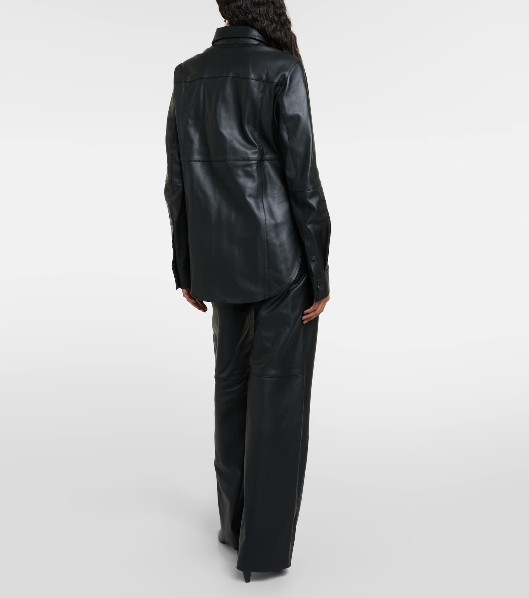 Leather overshirt - 3