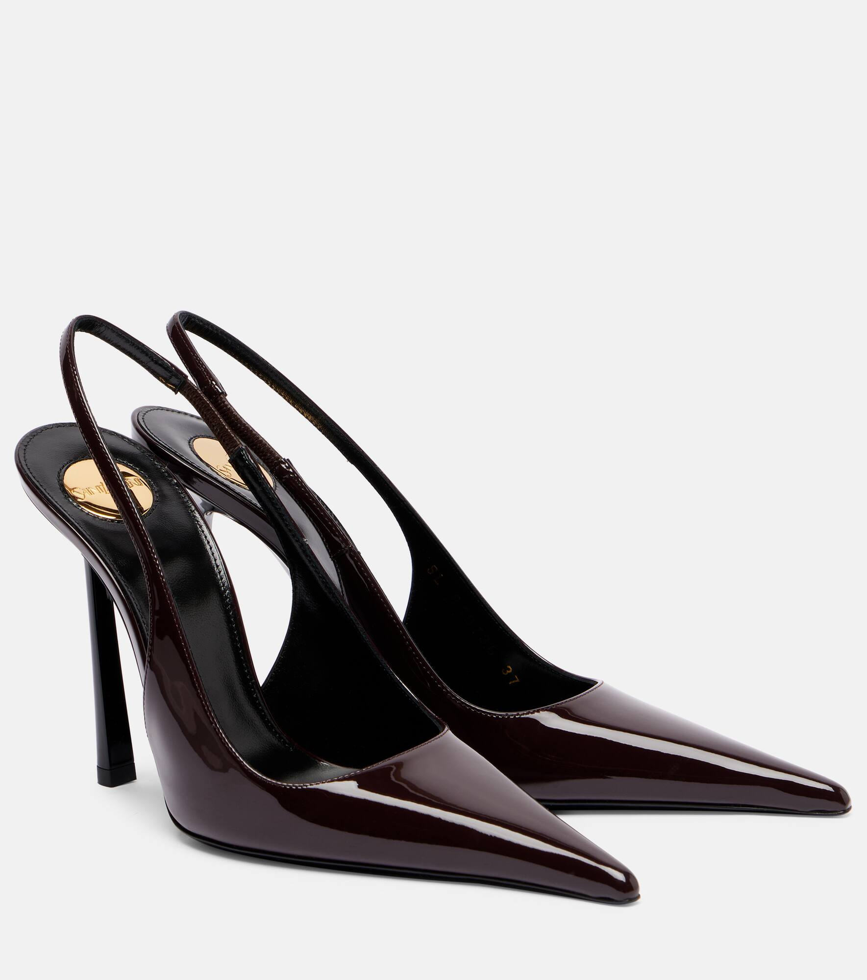 Vendome 110 patent leather slingback pumps - 1