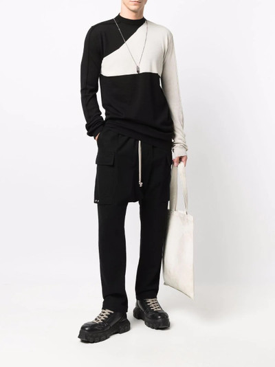 Rick Owens DRKSHDW cargo drop-crotch trousers outlook