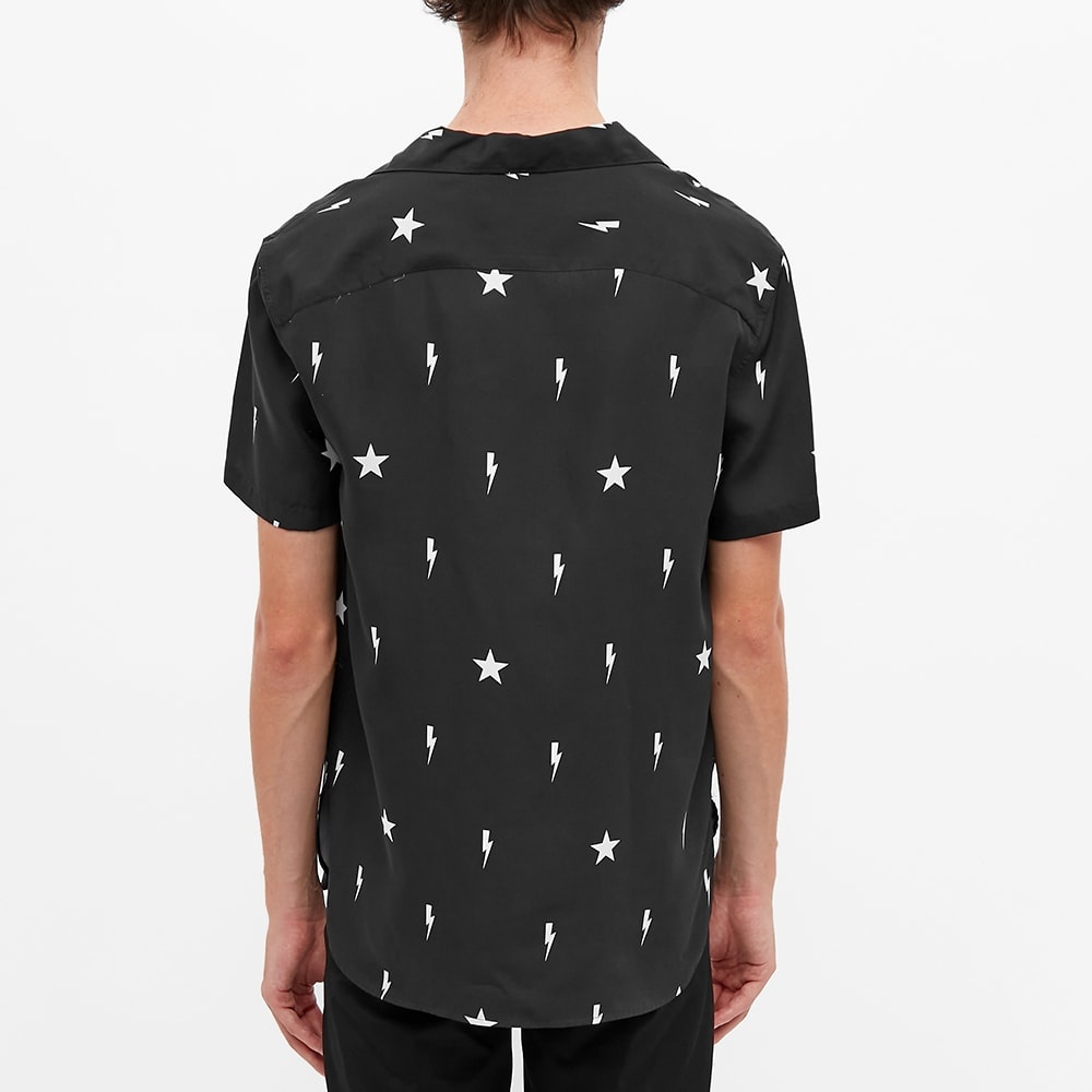 Neil Barrett All Over Print Lightning Bolt Vacation Shirt - 5