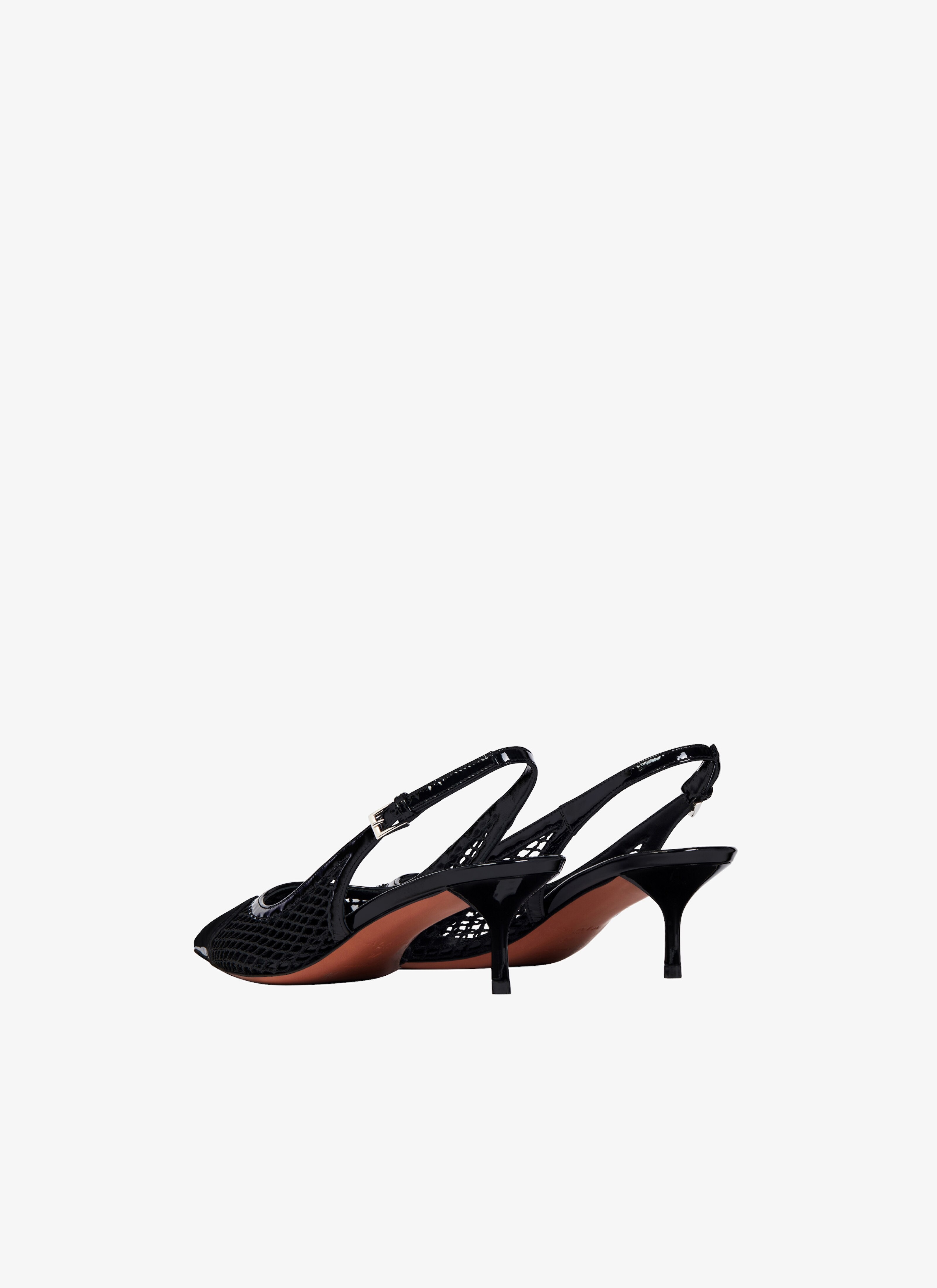 HEART SLINGBACKS IN FISHNET - 2