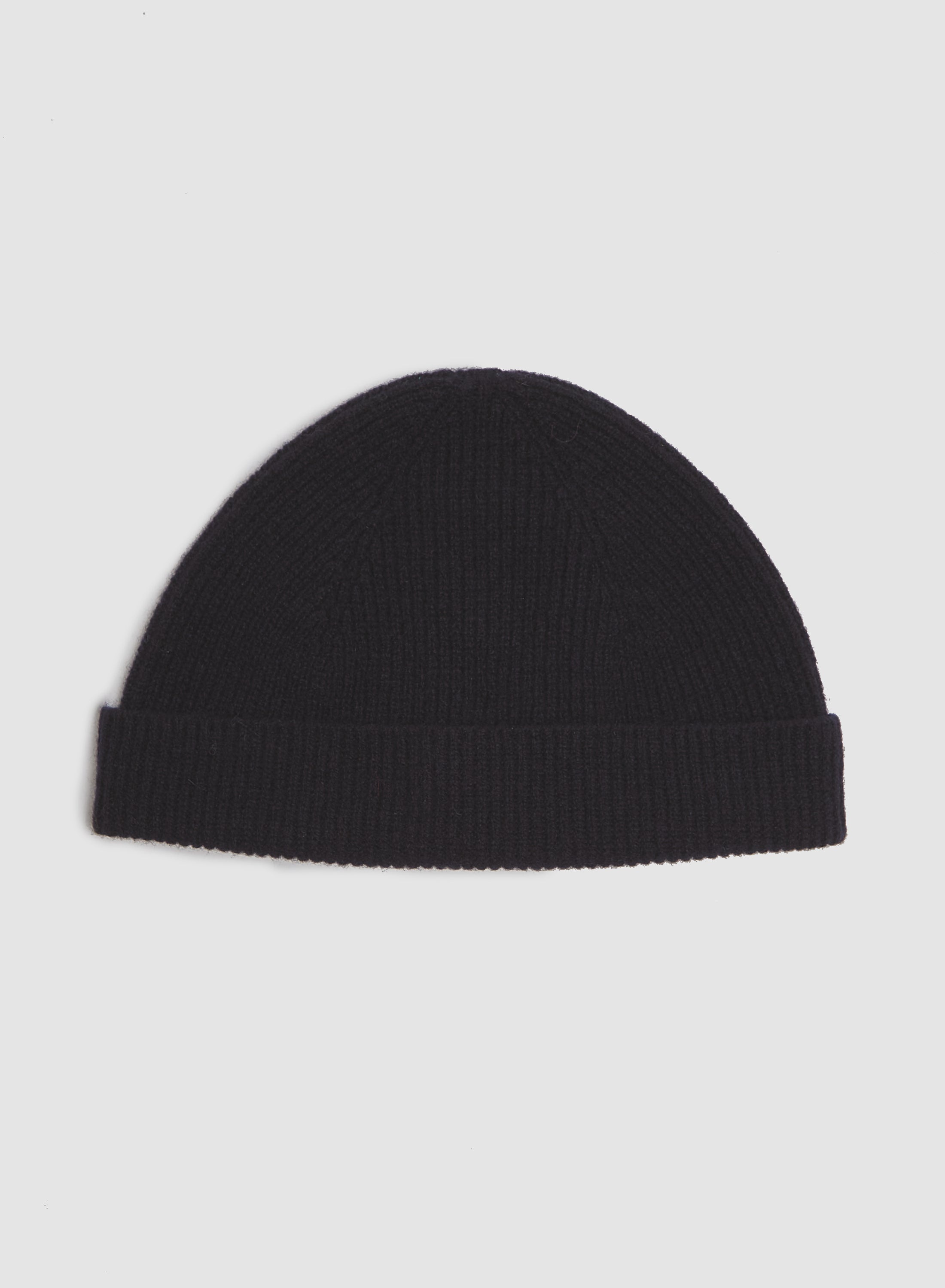 Lambswool Beanie in Navy - 3