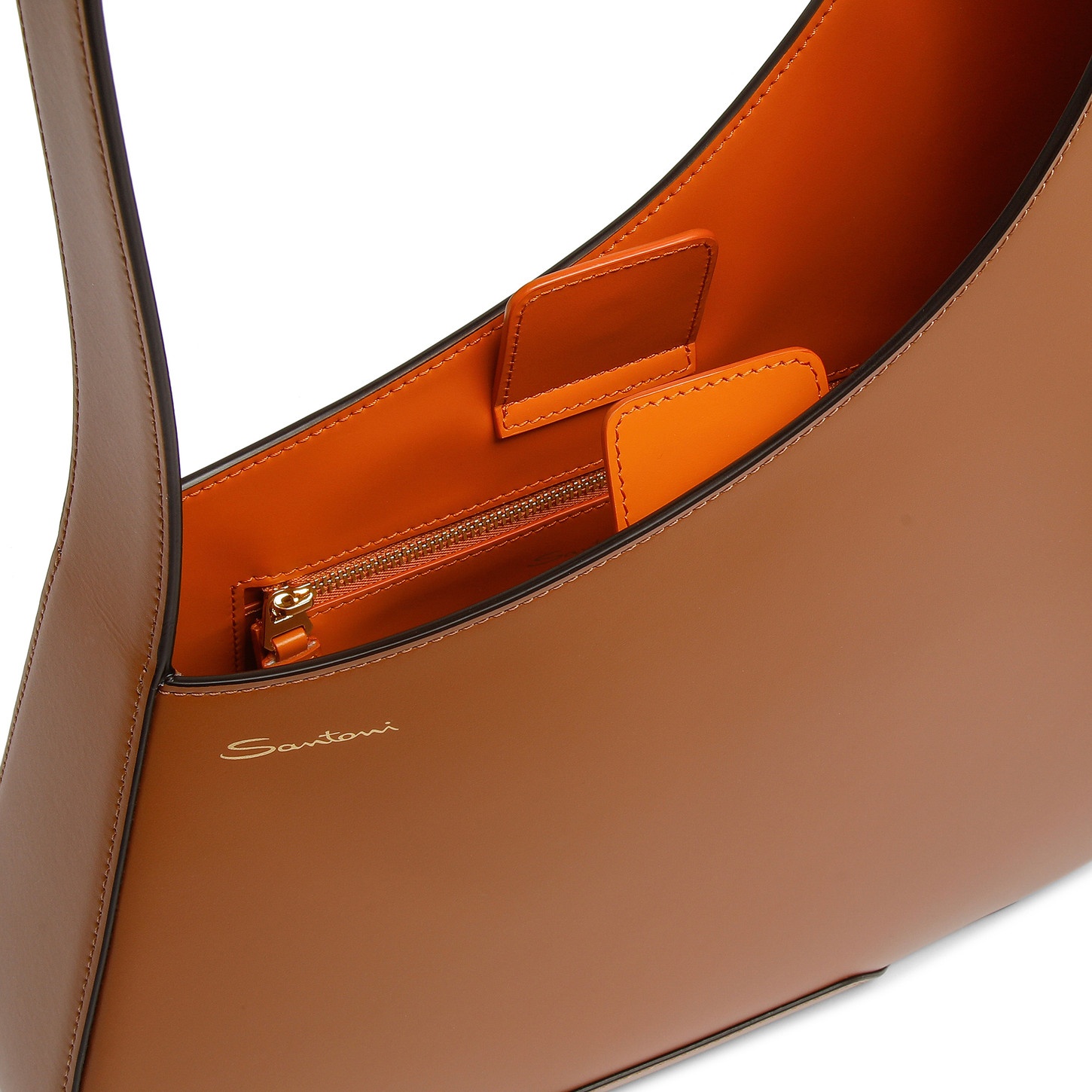 Brown leather The Pluto Hobo shoulder bag - 2