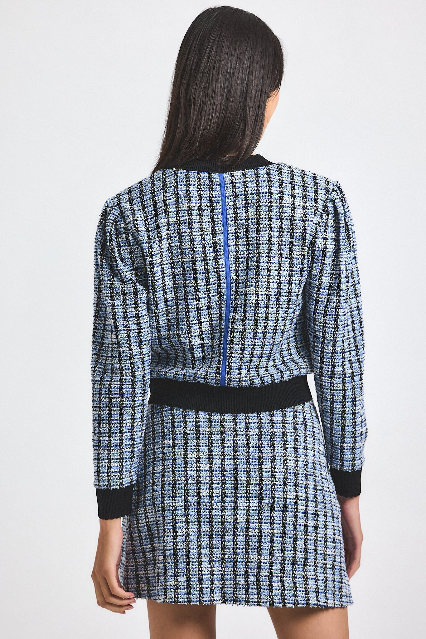 ALIRA STRETCH TWEED MINI SKIRT - 5