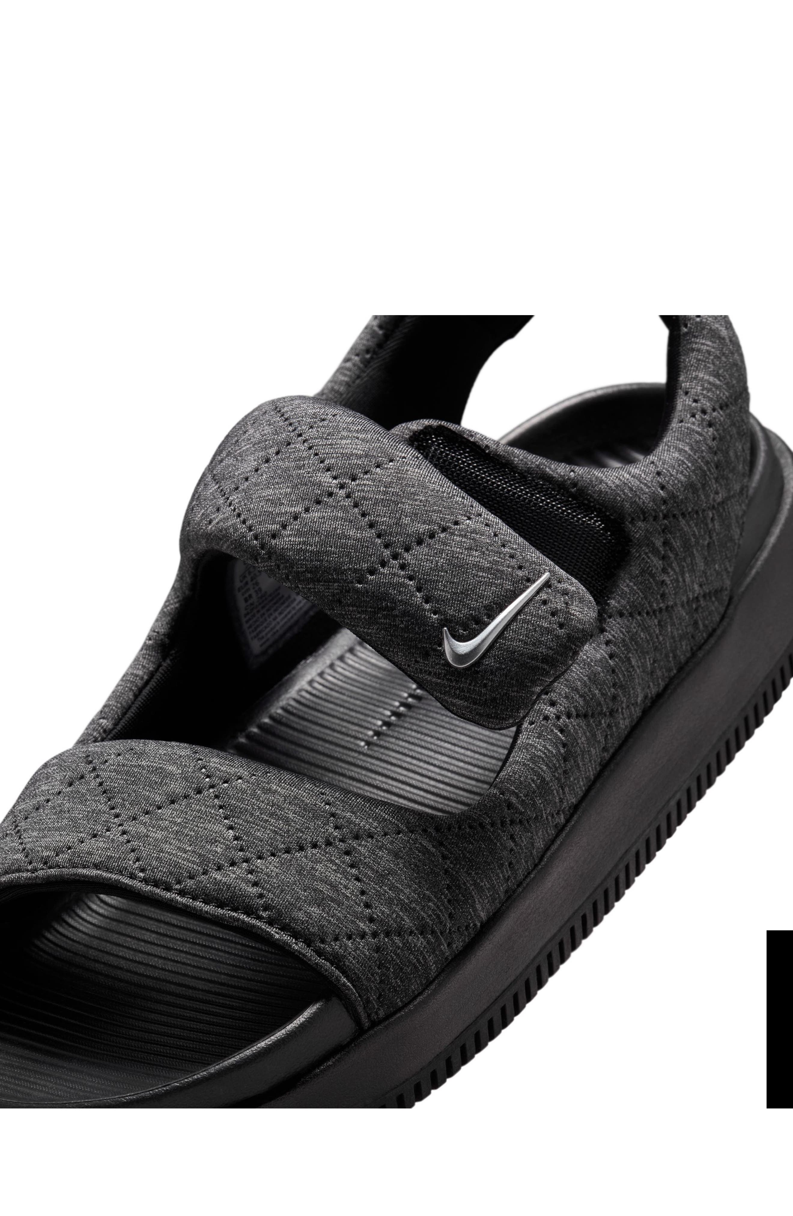 Nike Calm SE Sandal in Black/Silver/Black at Nordstrom - 8