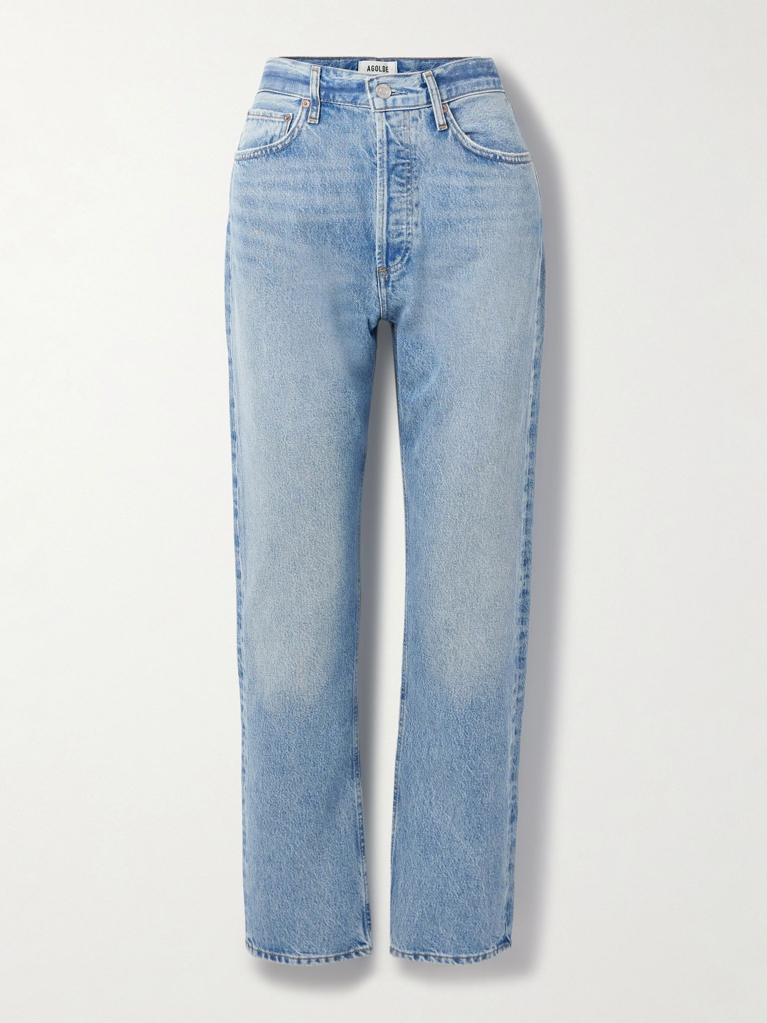 '90s Pinch Waist high-rise straight-leg organic jeans Light denim - 1