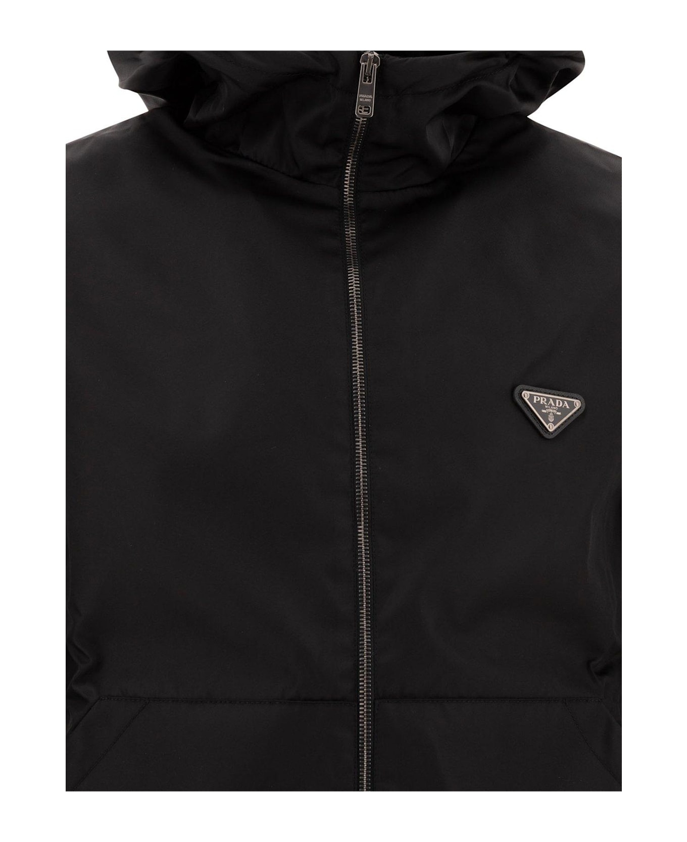 Gabardine Zip-up Hoodie - 3
