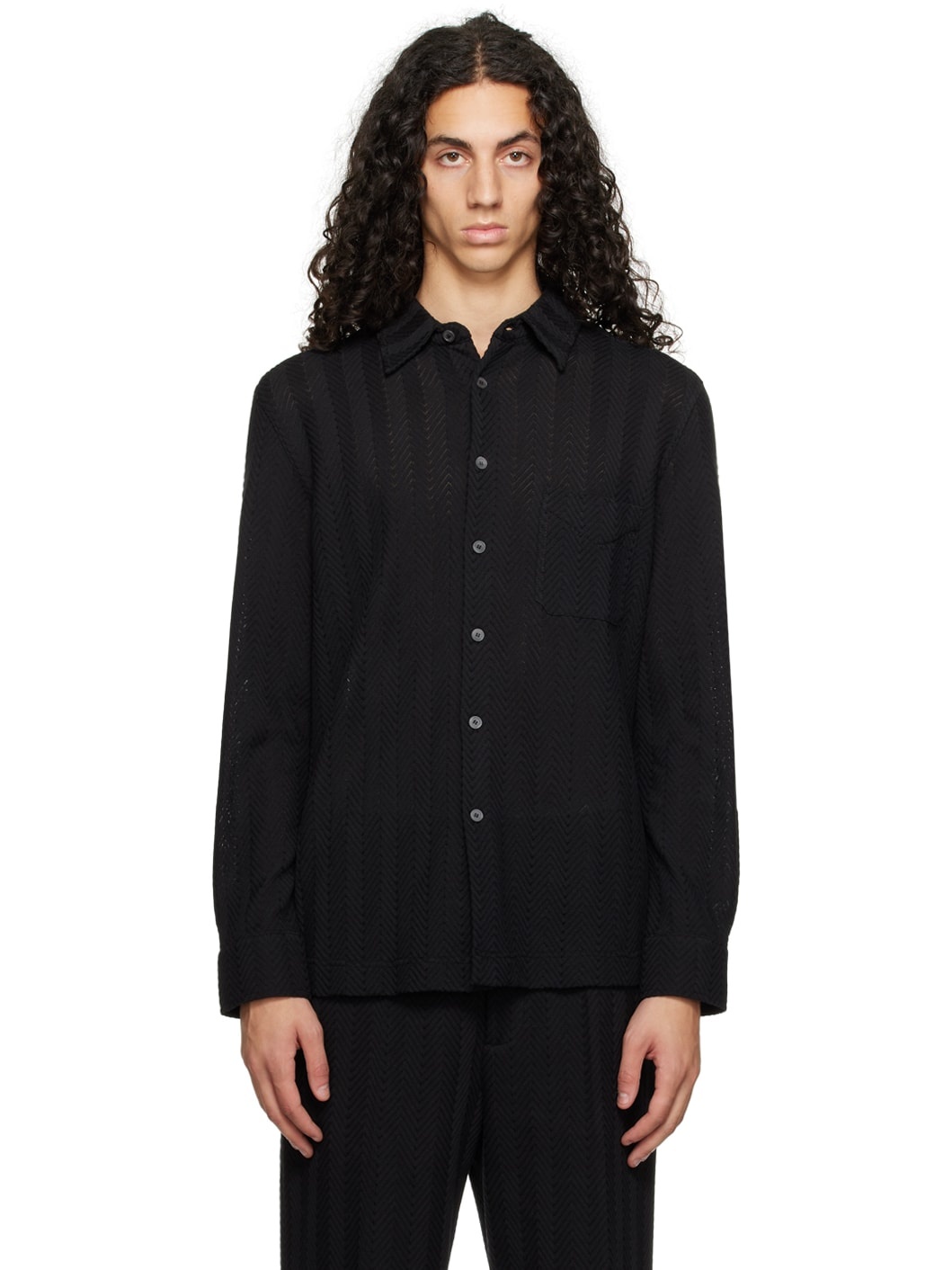 Black Chevron Shirt - 1