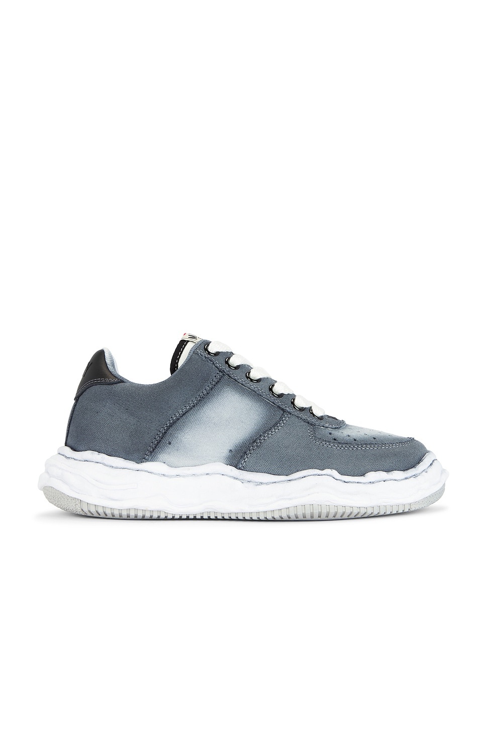 Wayne Original Sole Colored With Spray Canvas Low Top Sneakers - 1