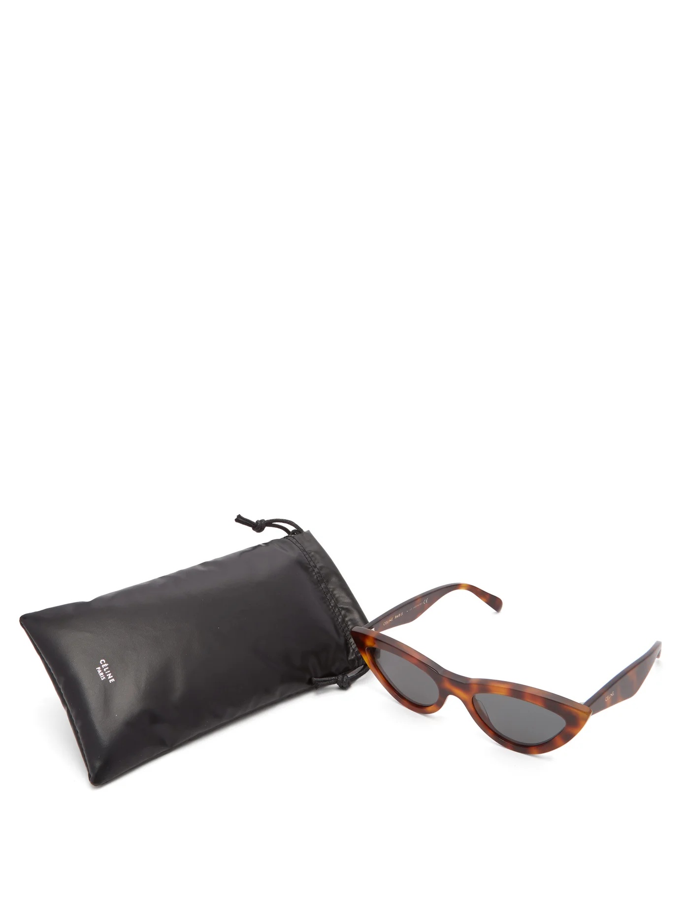 Cat-eye tortoiseshell acetate sunglasses - 4