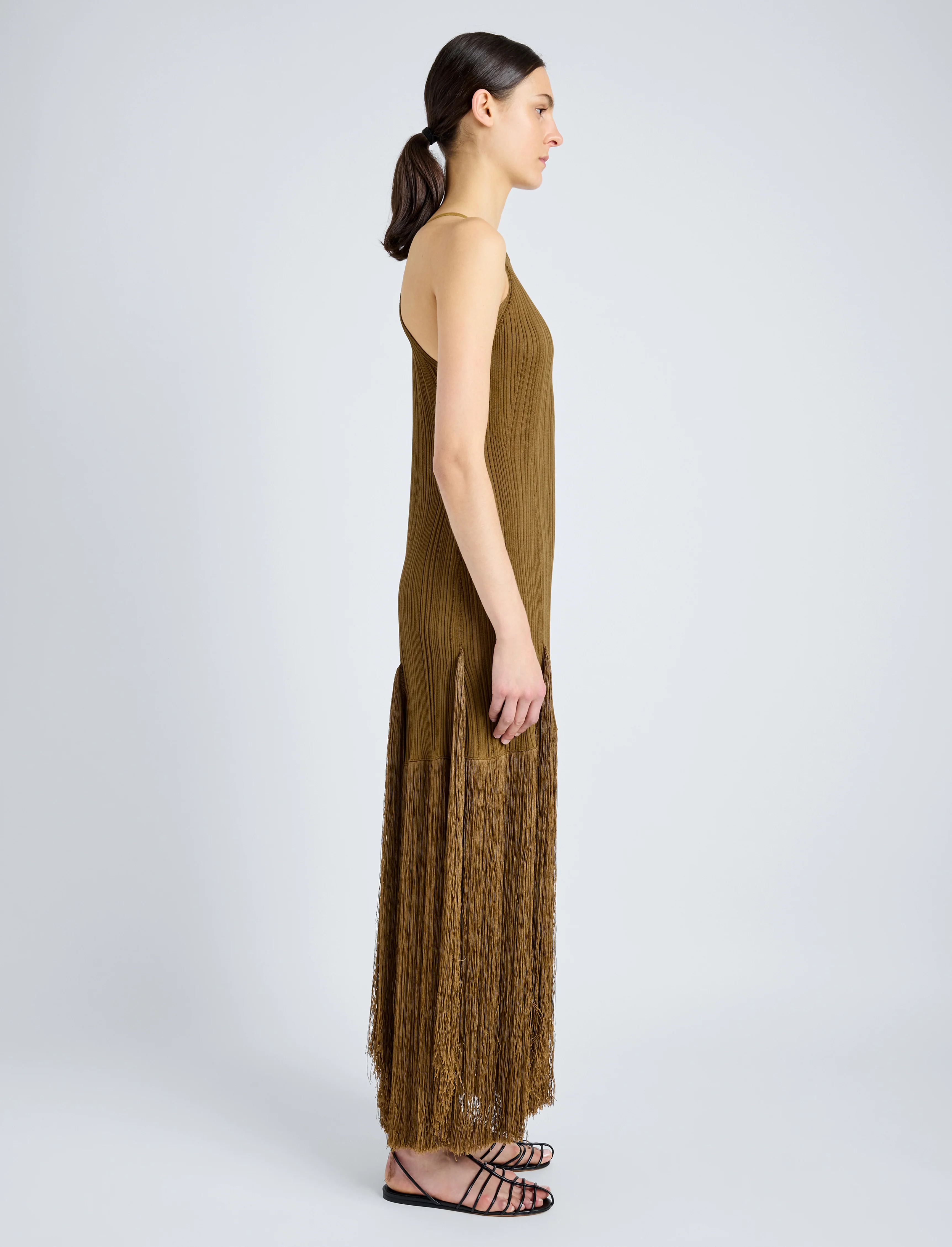 Everly Dress in Viscose Fringe Knit - 3