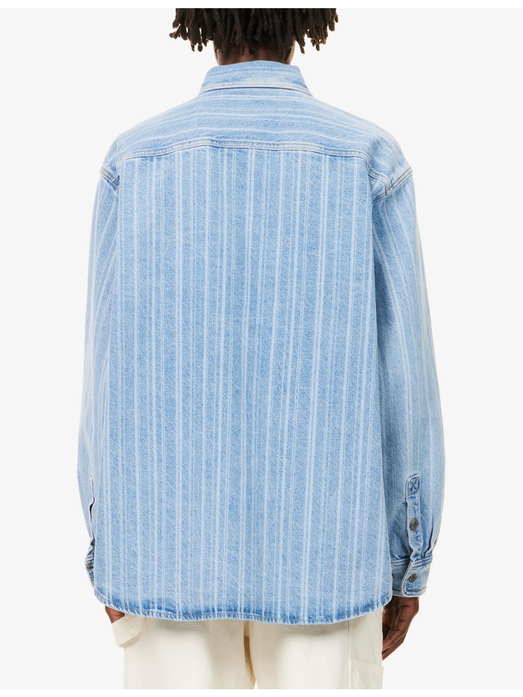 Rylan Logo-Patch Denim Shirt - 4