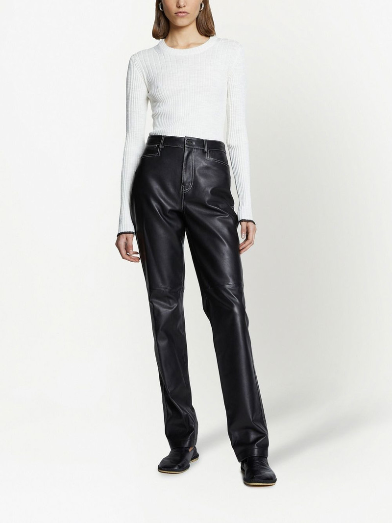 Proenza Schouler straight leather trousers outlook