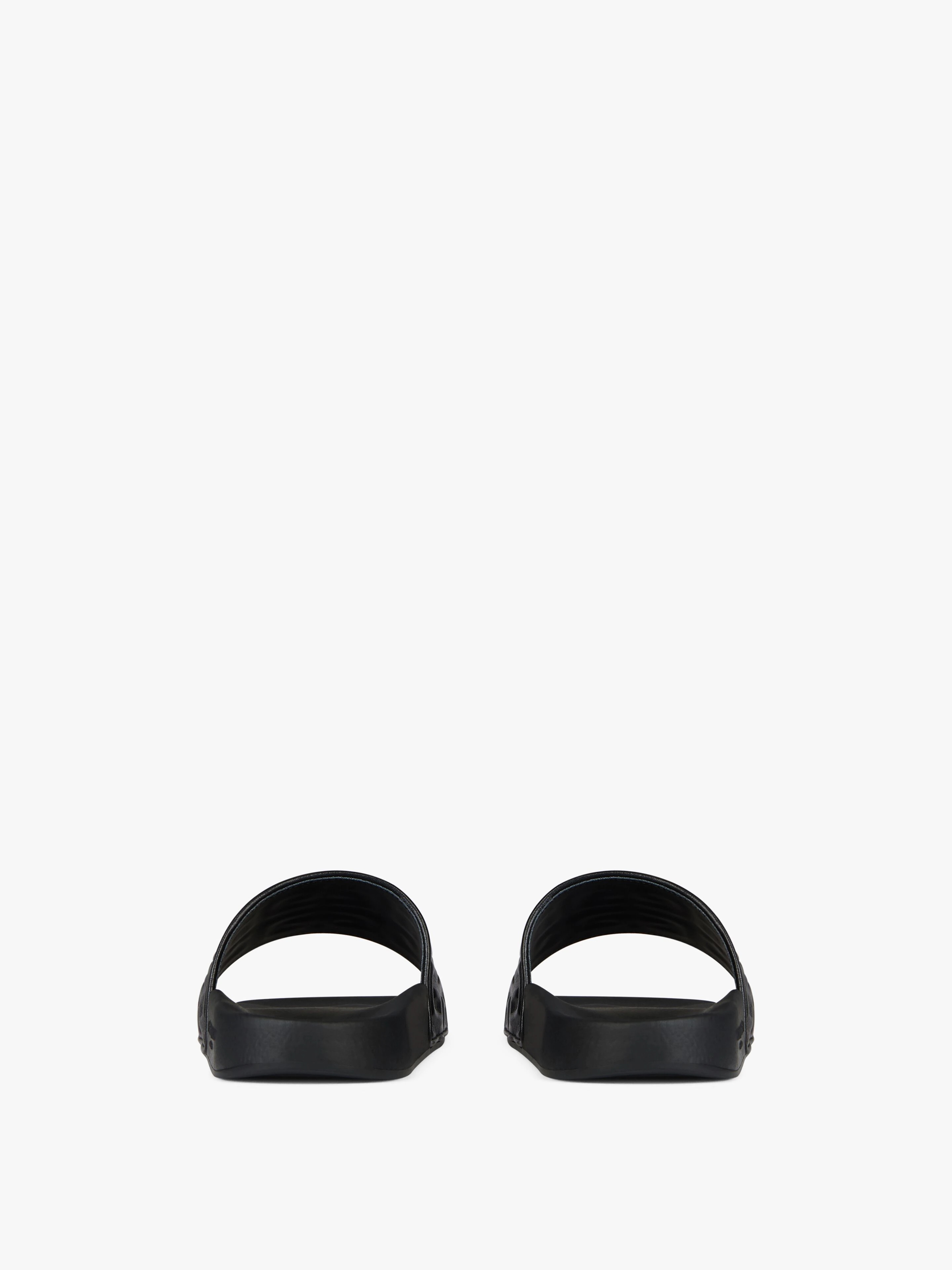 GIVENCHY FLAT SANDALS IN 4G LEATHER - 8