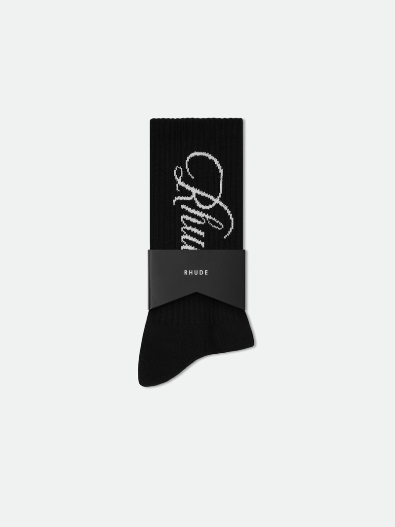 Rhude RHUDE VERTICAL SCRIPT SOCK outlook