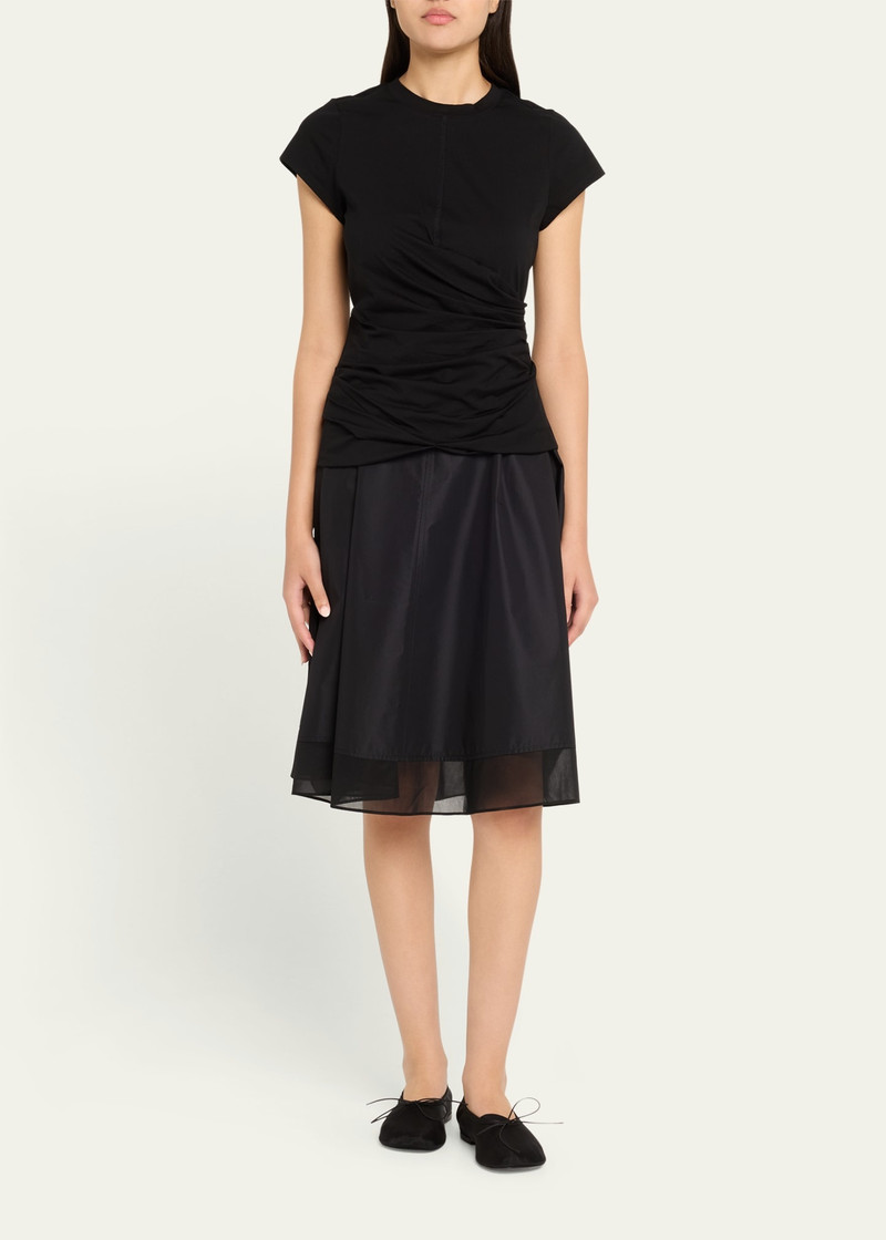 3.1 Phillip Lim Draped Short-Sleeve Tee outlook