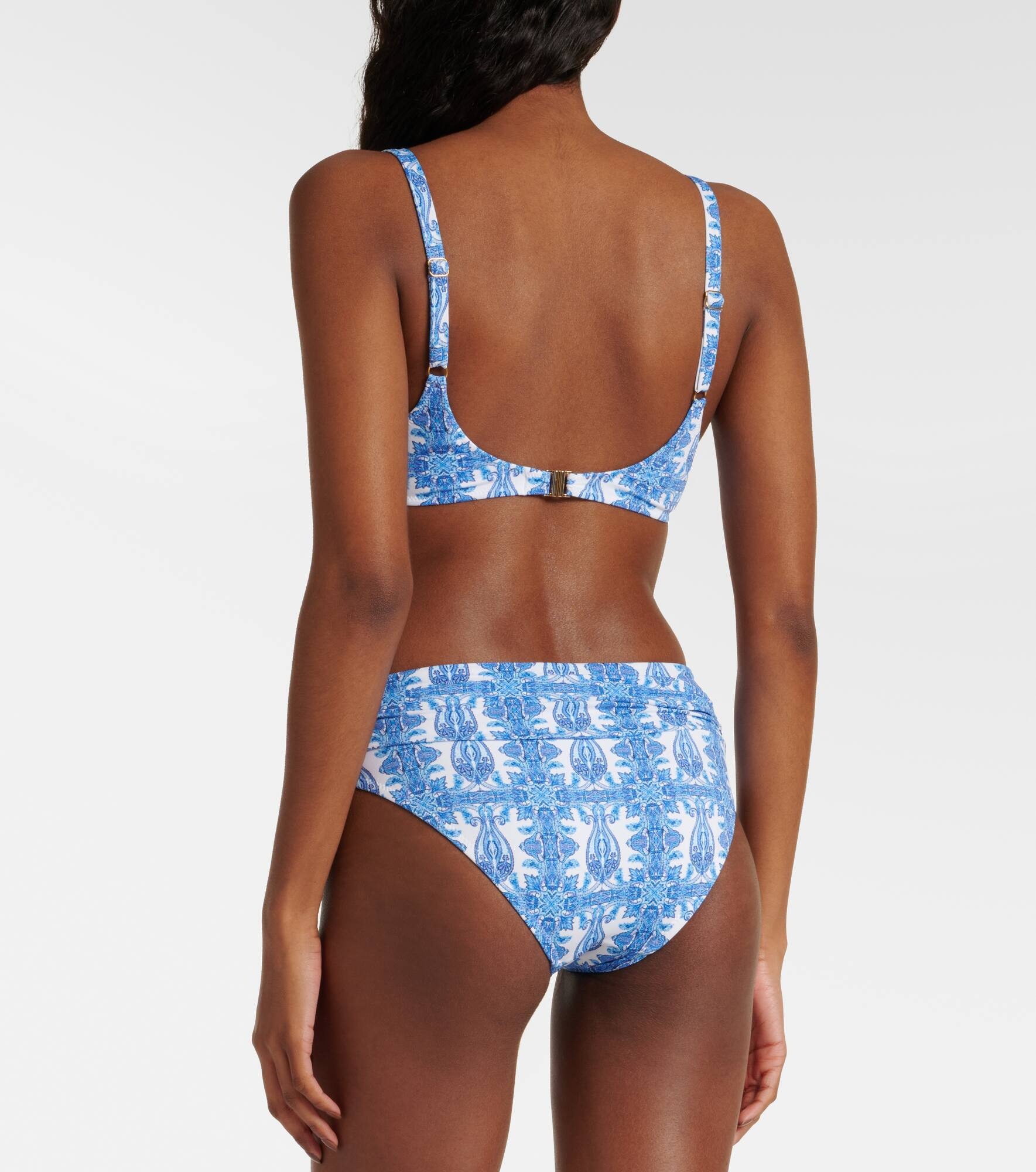 Printed Bel Air bikini top - 3