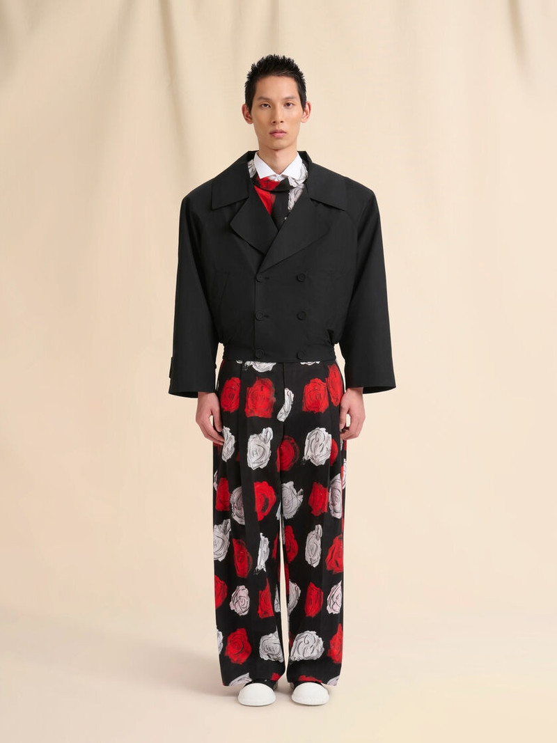 Marni BLACK POPLIN DOUBLE-BREASTED JACKET outlook