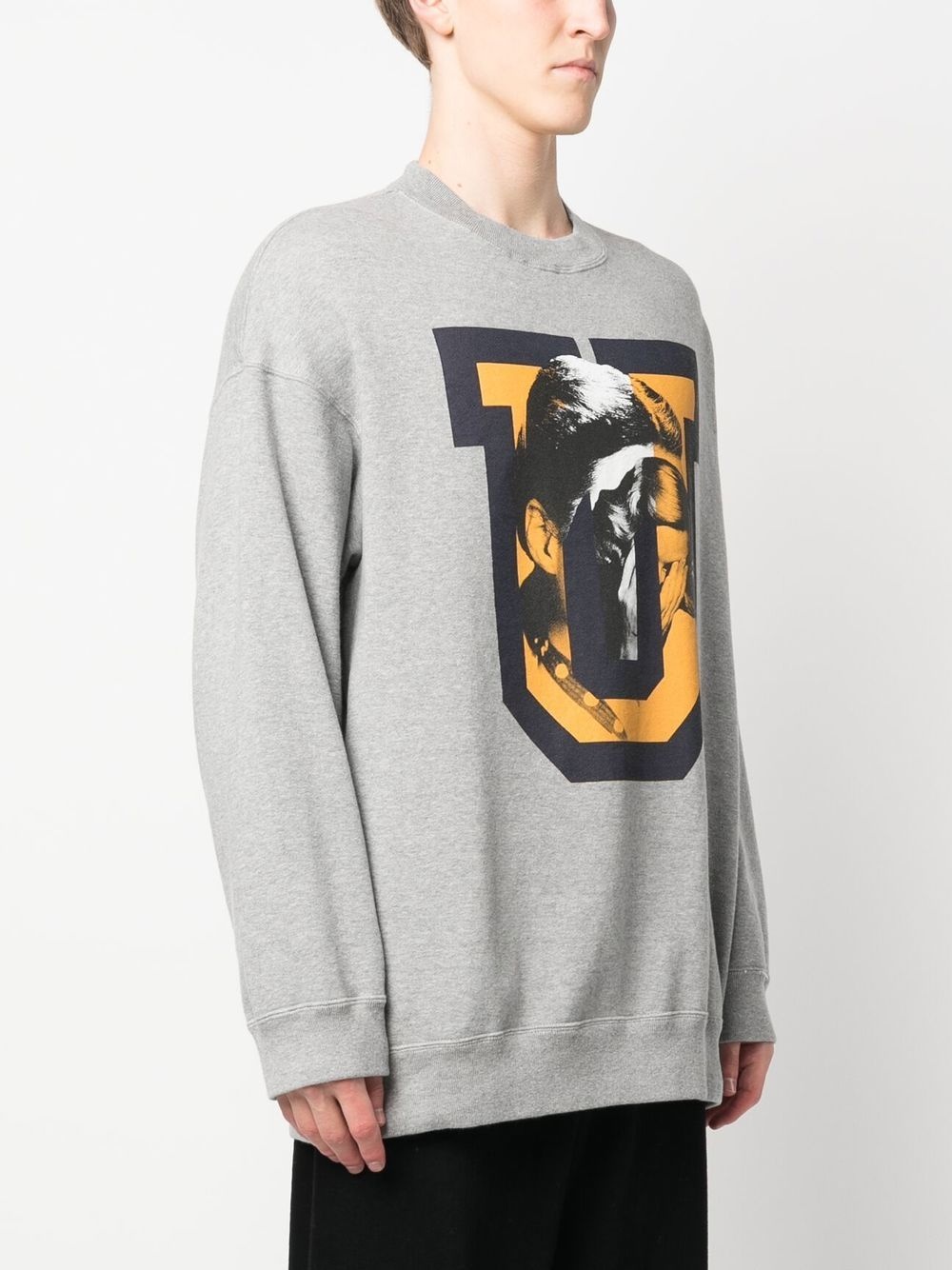 graphic-print crew neck sweatshirt - 3