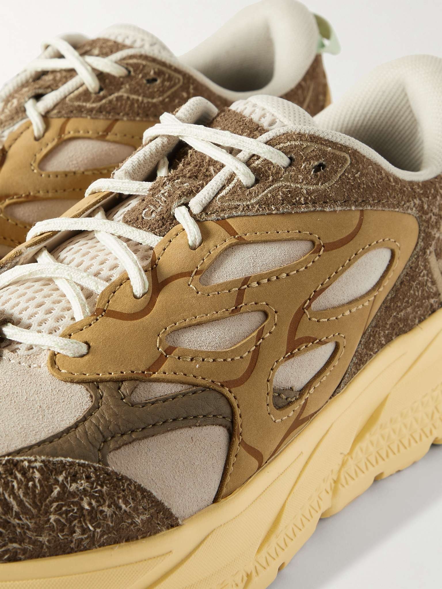 Clifton L Suede, Leather and Mesh Running Sneakers - 6