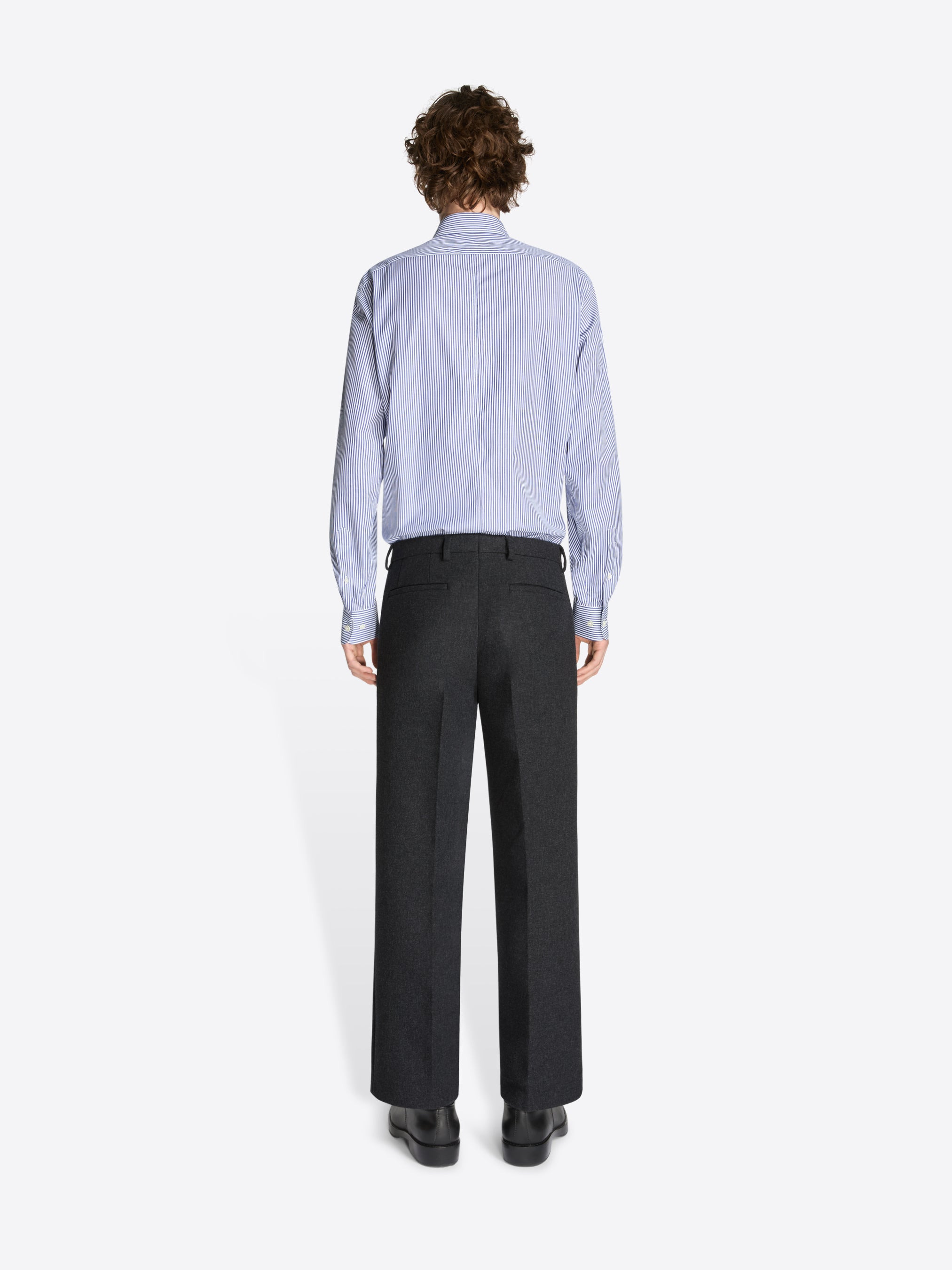 CROPPED COTTON TWILL PANTS - 4