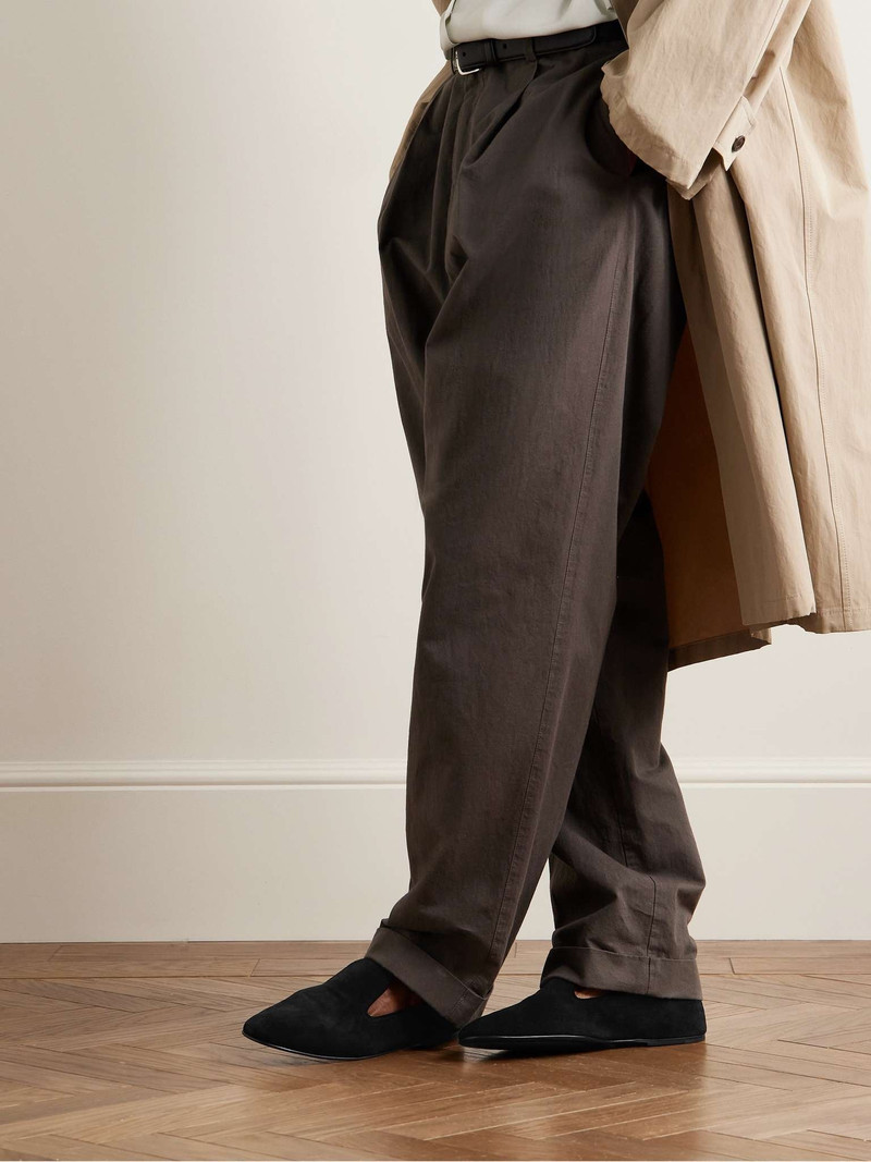 The Row Brent Suede Loafers outlook