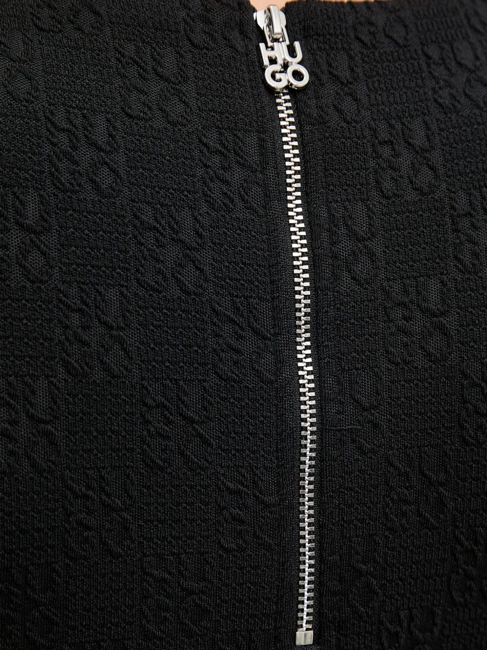 logo-jacquard sleeveless mini dress - 4