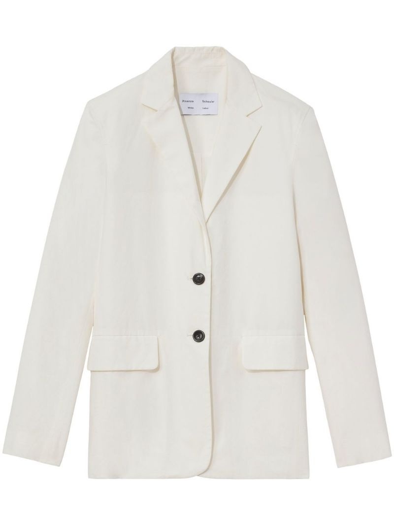 cotton linen blazer - 1