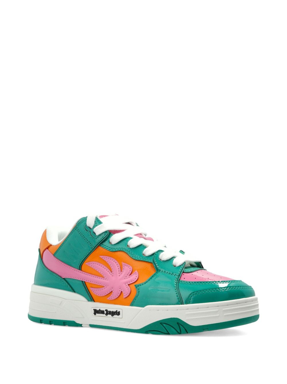 palm tree leather sneakers - 2
