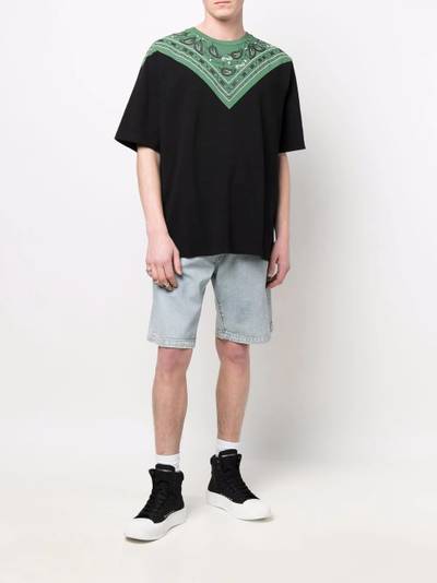 Marcelo Burlon County Of Milan bandana-print collar T-shirt outlook