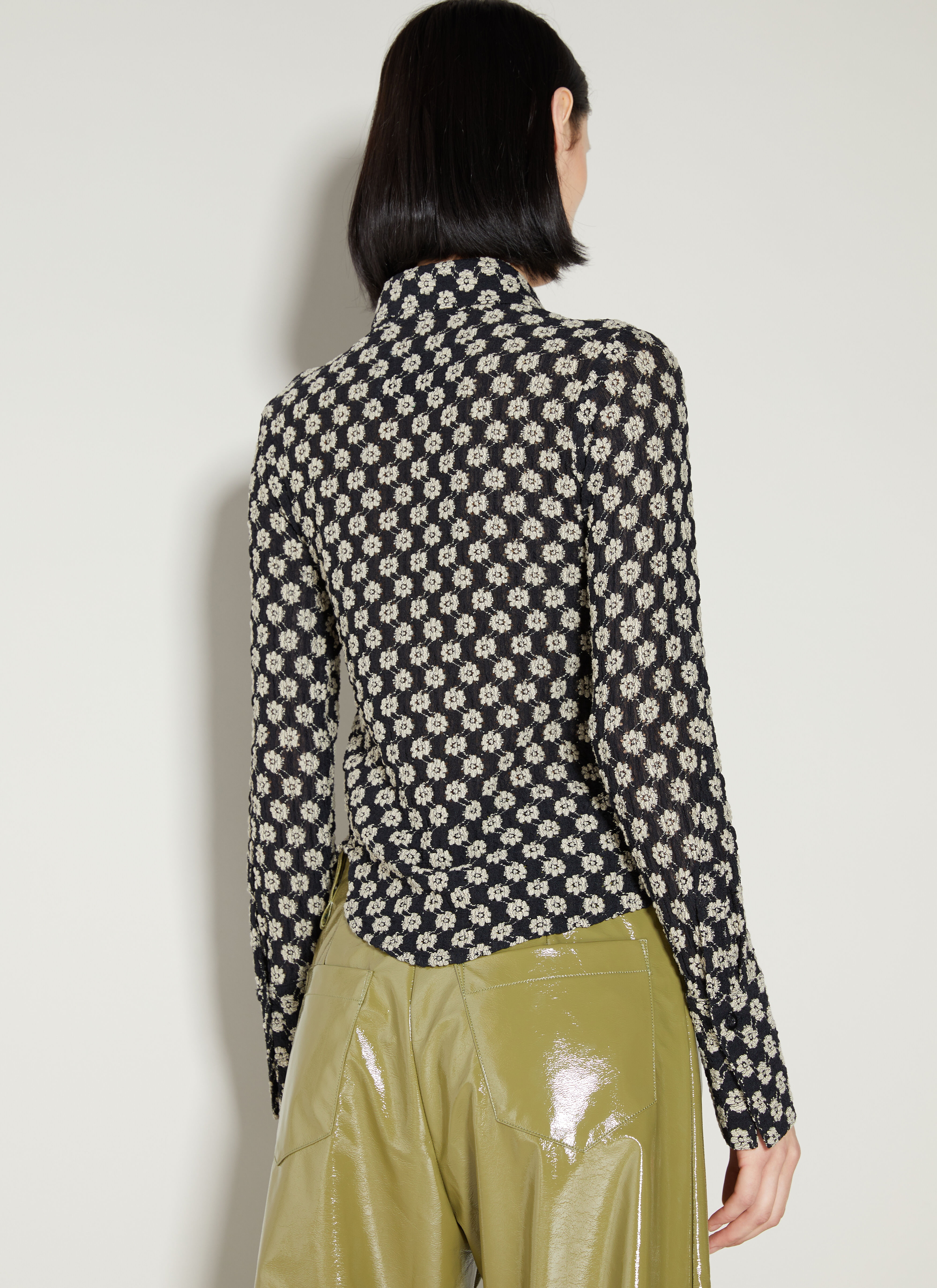 Lace Twisted Shirt - 5