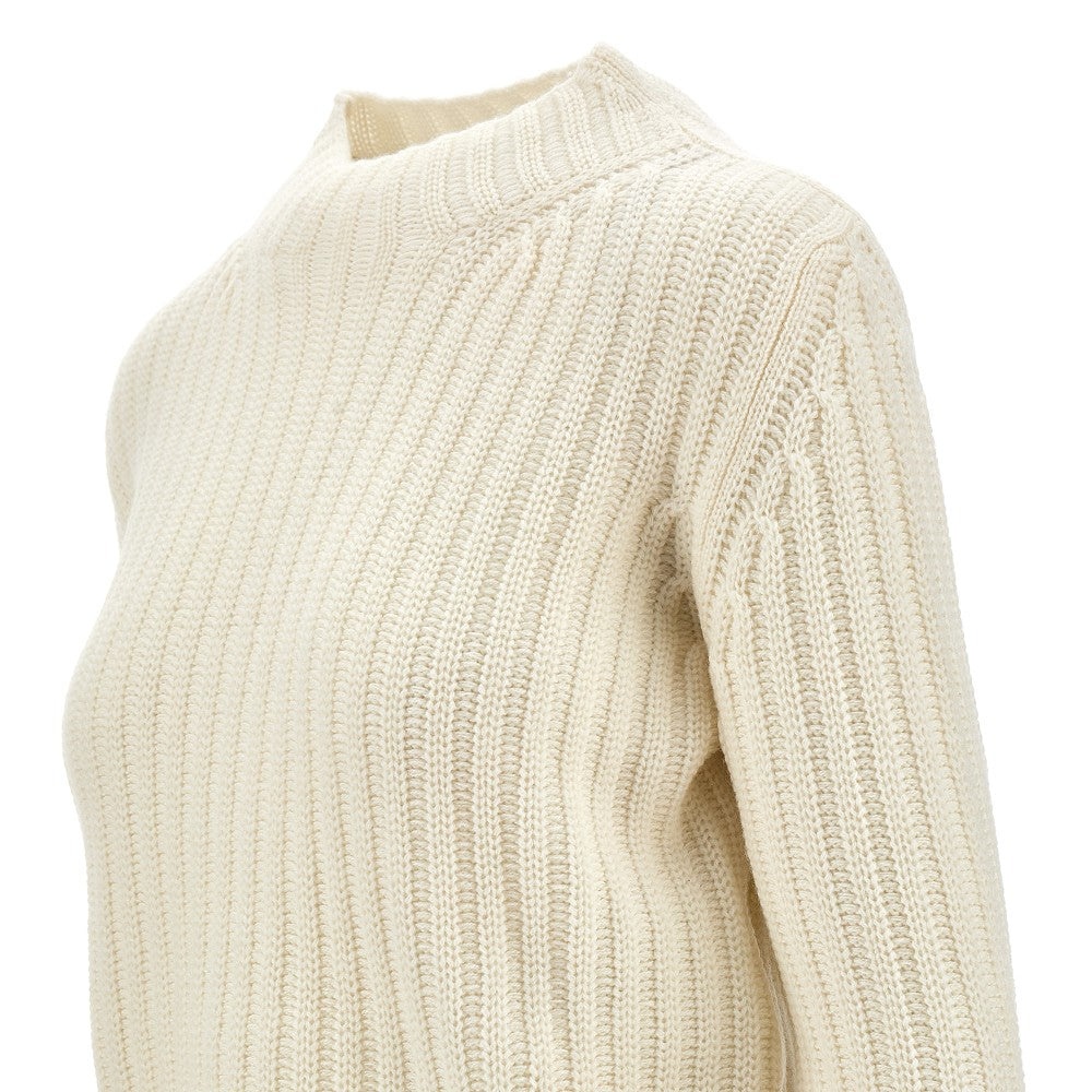 WOOL AND CASHMERE CROPPED SWEATER - 2