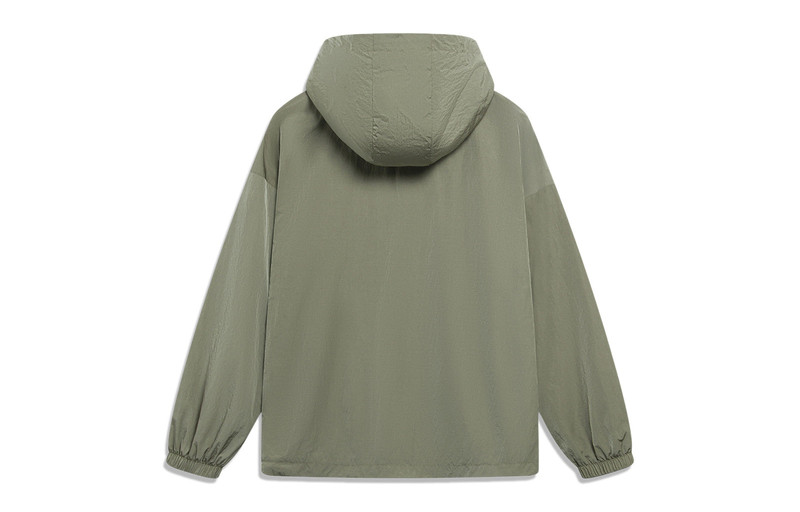 Li-Ning Li-Ning Logo Half Zip Hooded Windbreaker 'Green' AFDT525-3 outlook