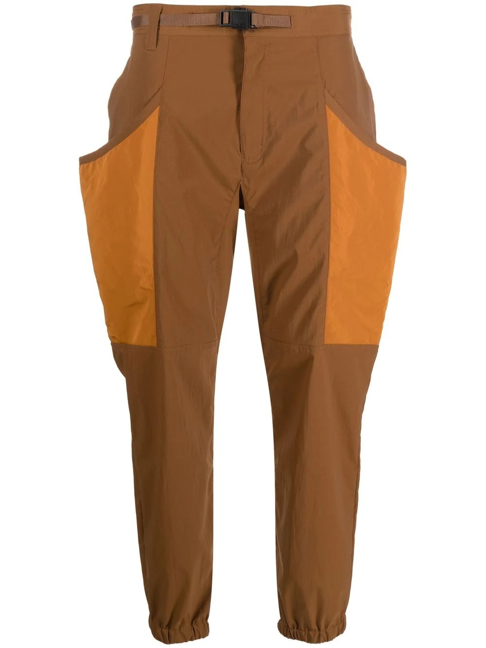 colour-block tapered trousers - 1