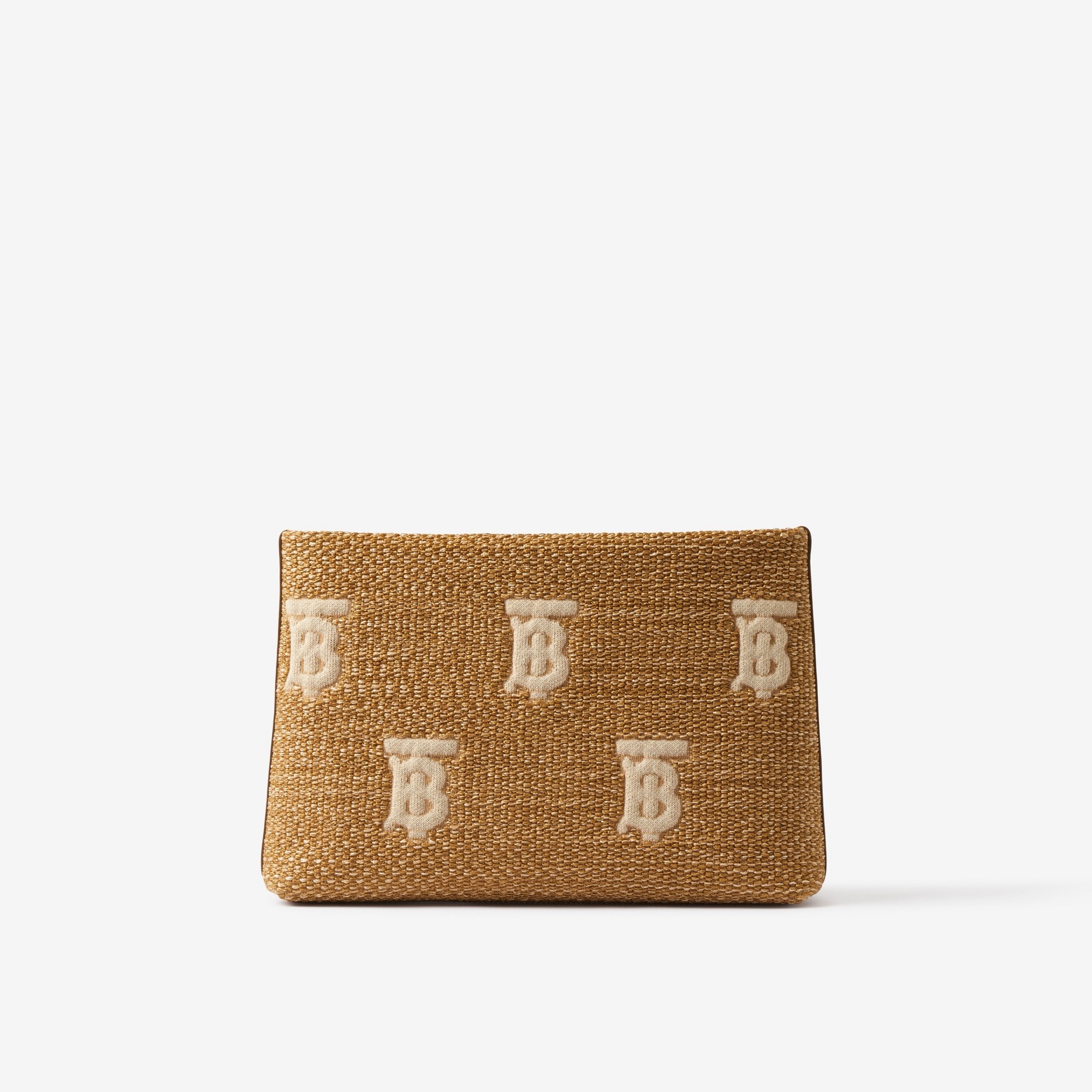 Monogram Raffia-effect Zip Pouch - 3
