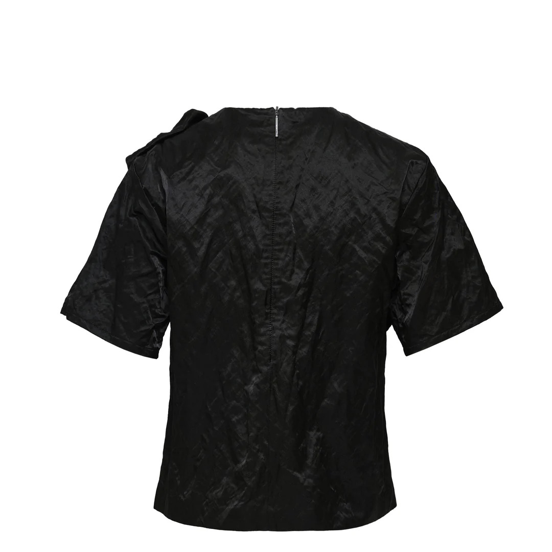 Blusa Diagonal Ribbon Detail Top - 2