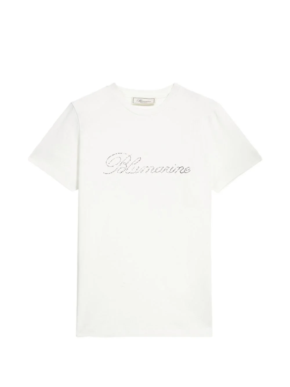 logo-embroidered jersey T-shirt - 1